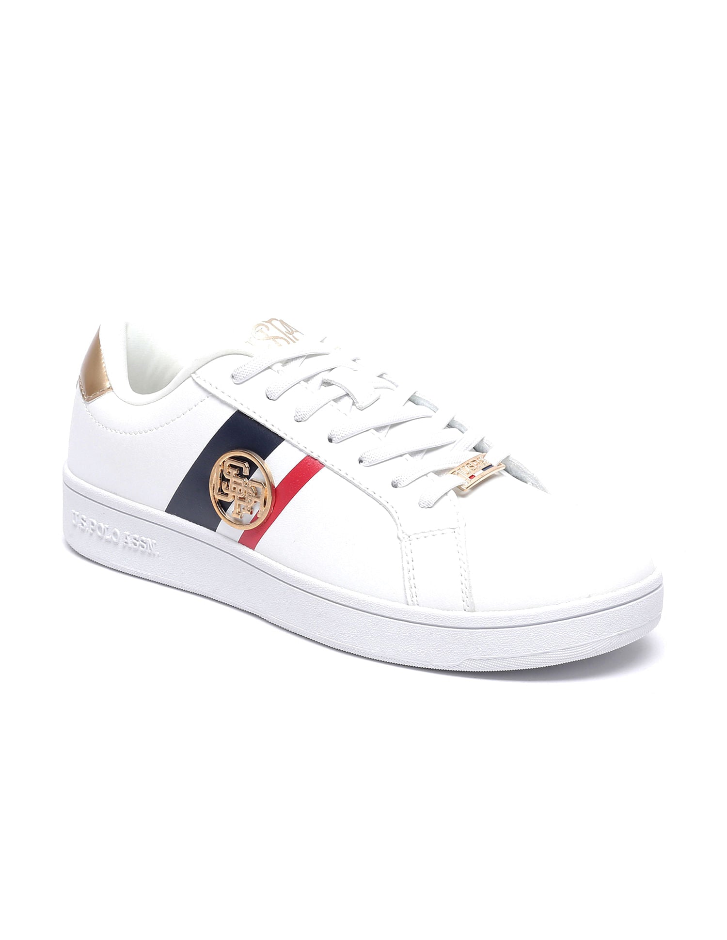 Women Striped Emery 2.0 Sneakers White - U.S. POLO ASSN. | Large