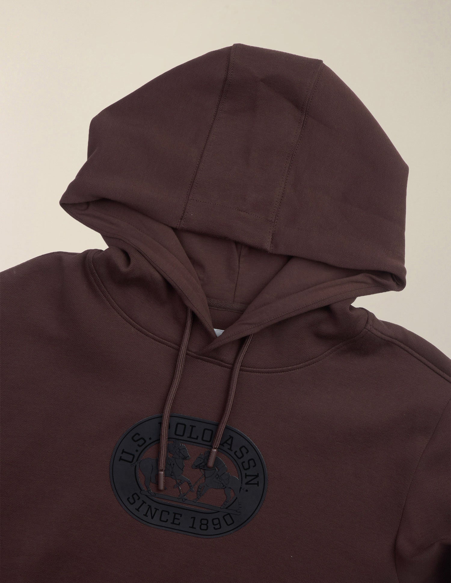 Brand Embossed Regular Fit Sweatshirt Dark Brown - U.S. Polo Assn. India | Large