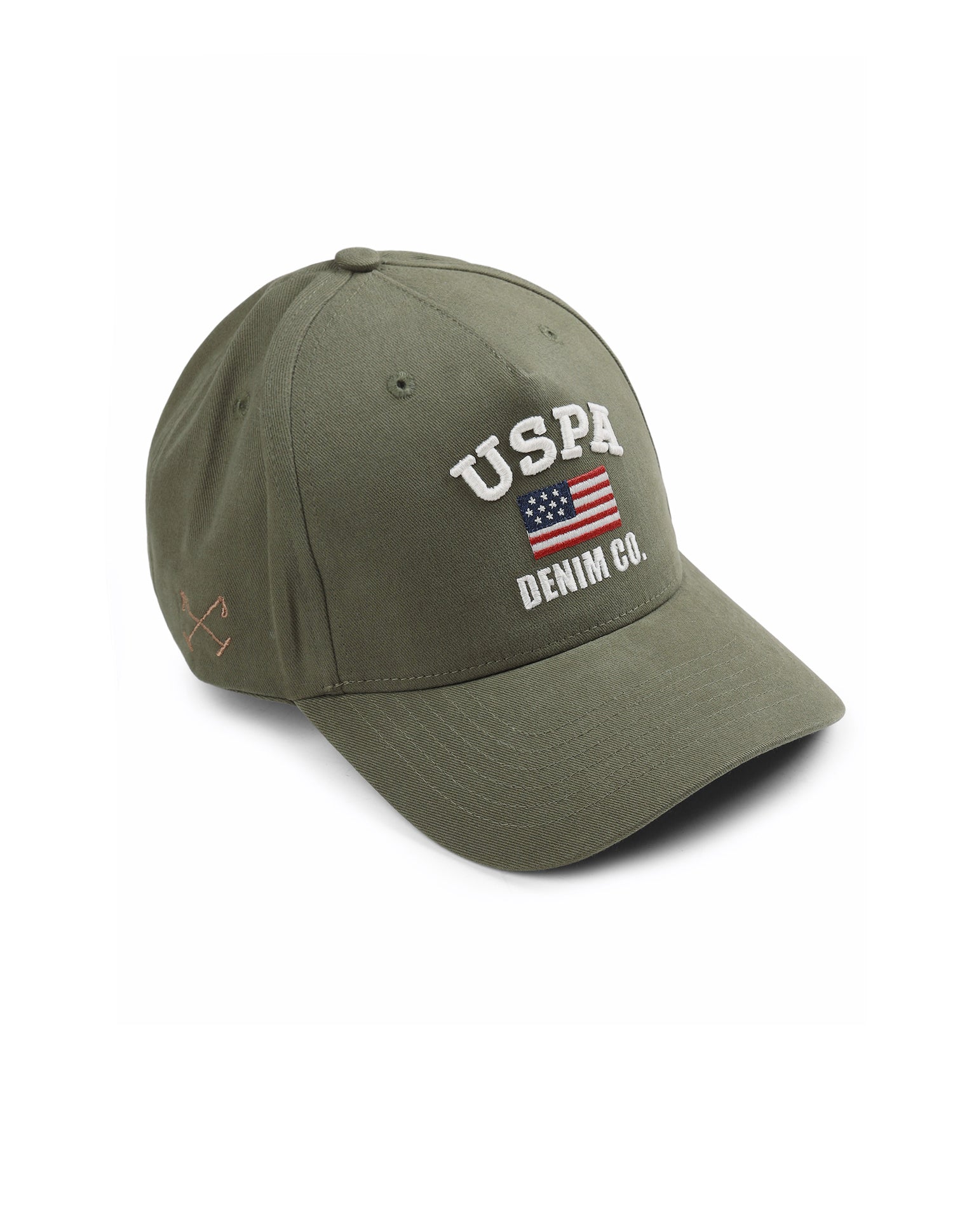 Brand Embroidered Cap Olive - U.S. Polo Assn. India | Large