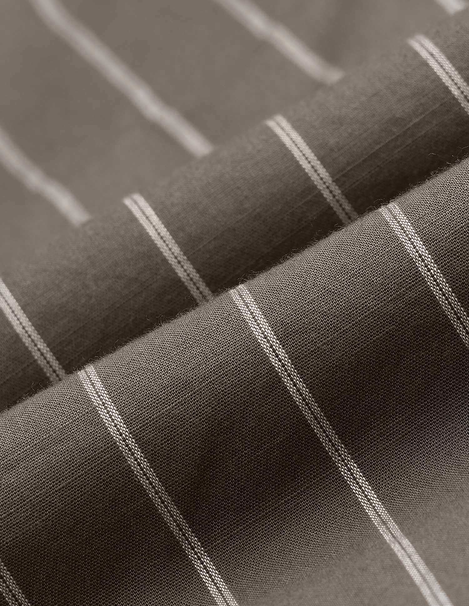 Vertical Striped Regular Fit Shirt Choco - U.S. POLO ASSN. | Large