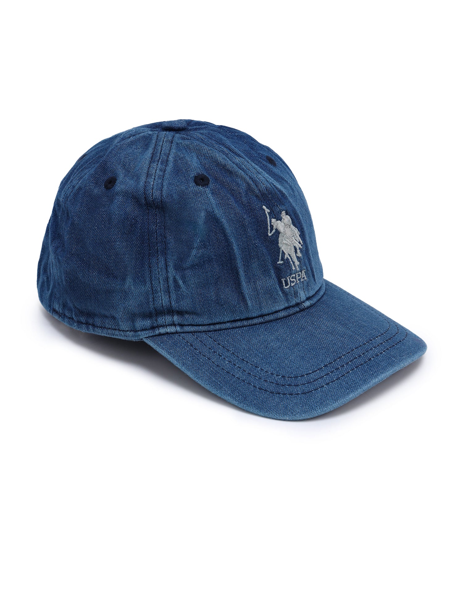 Boys Brand Embroidered Denim Cap Blue - U.S. POLO ASSN. | Large