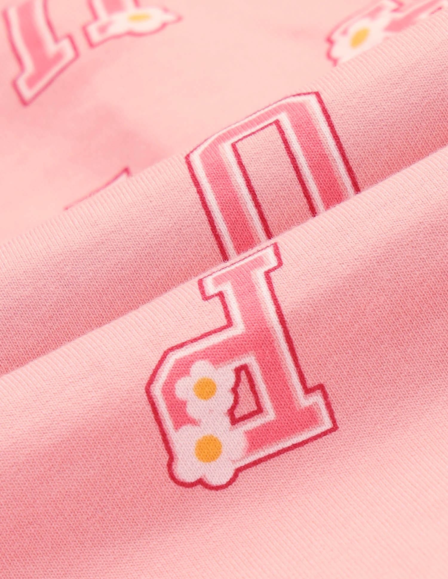 Girls Brand Printed Comfort Fit Sweatshirt Pink - U.S. POLO ASSN. | Large