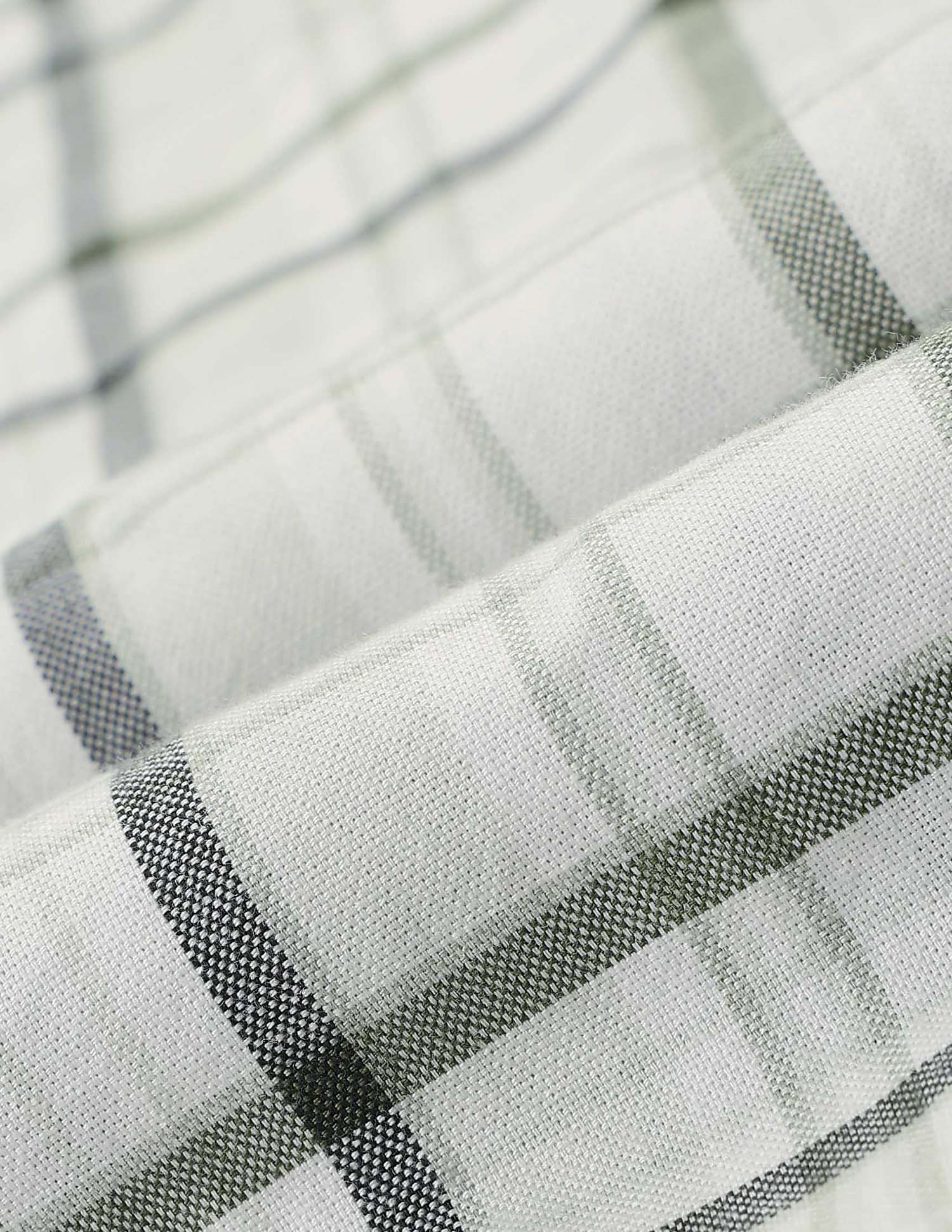 Plaid Checked Tailored Fit Shirt Light Green - U.S. POLO ASSN. | Large