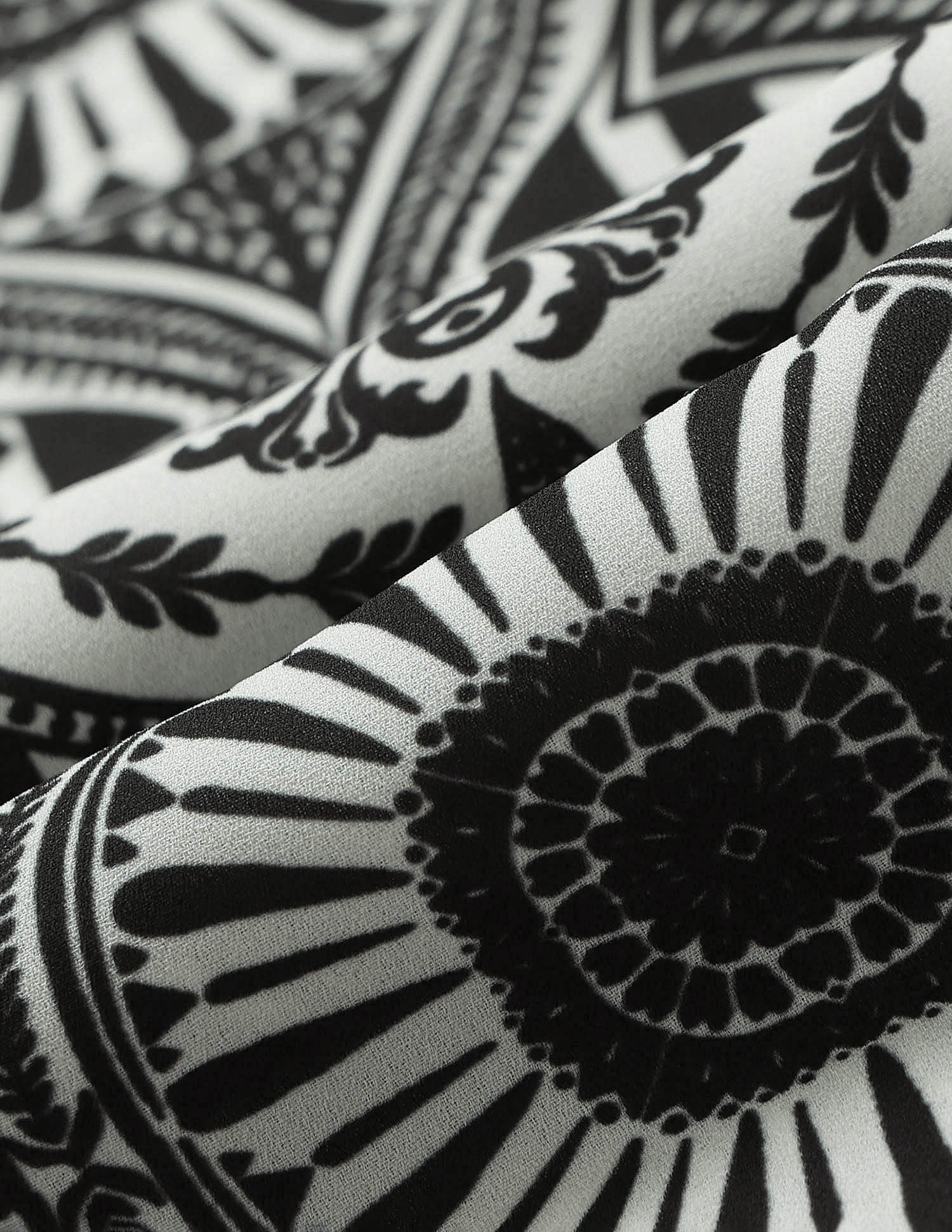 Relaxed Fit Abstract Printed Top Black - U.S. POLO ASSN. | Large