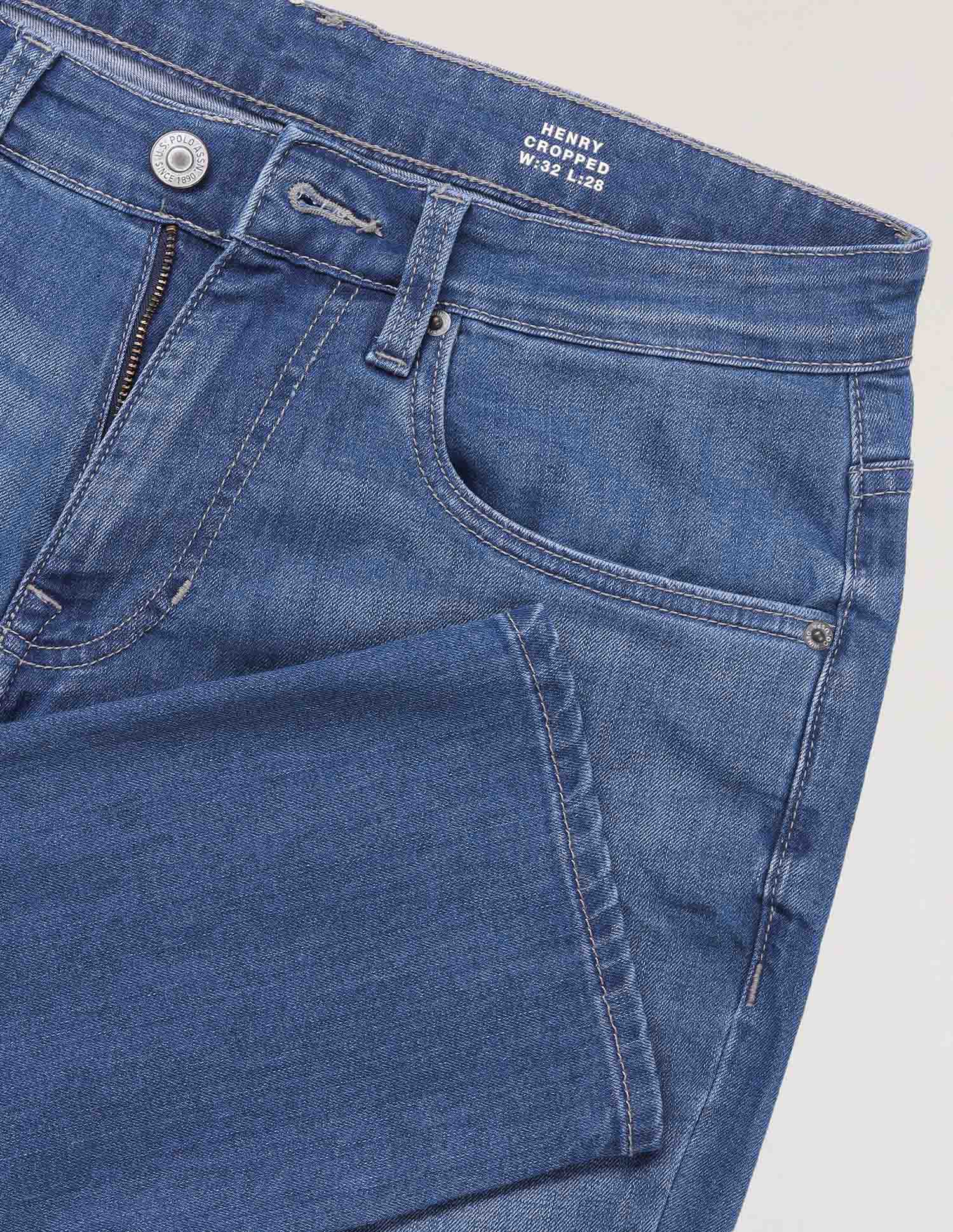 Henry Tapered Fit Authentic Denim Jeans Blue - U.S. Polo Assn. India | Large
