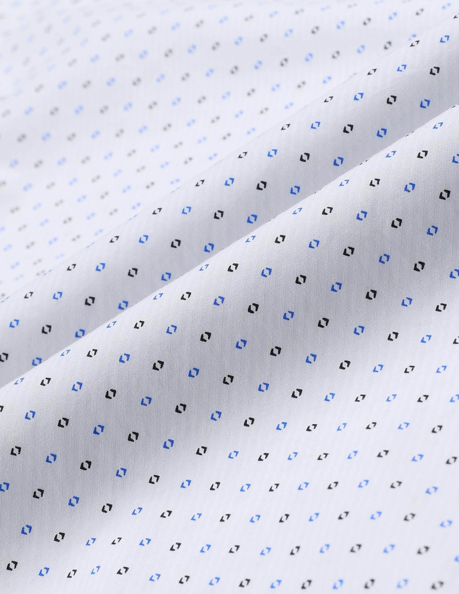 Pure Cotton Geometric Printed Shirt White - U.S. Polo Assn. India | Large