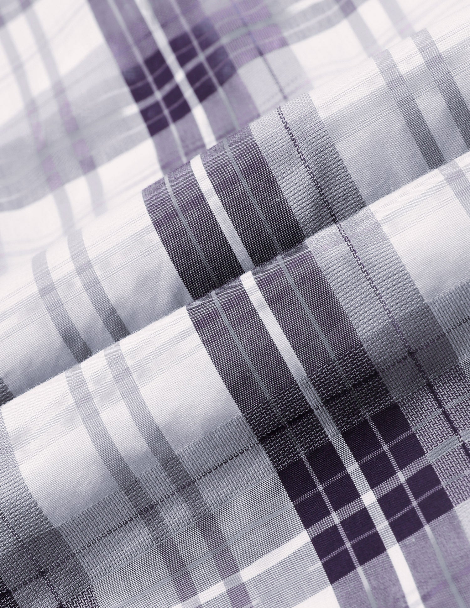 Plaid Checked Tailored Fit Shirt Purple - U.S. Polo Assn. India | Large