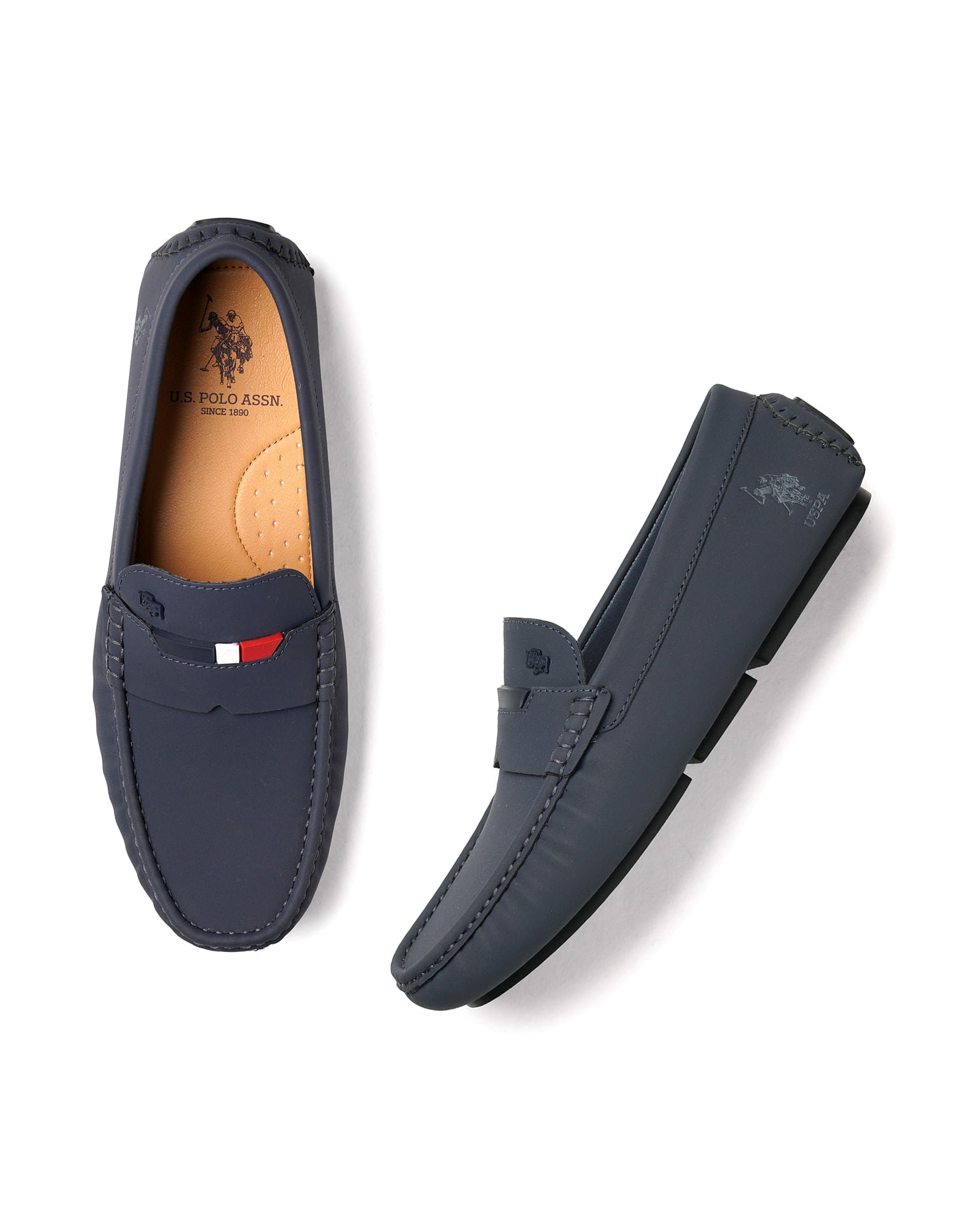 Men Galer Textured Loafer Navy - U.S. Polo Assn. India | Large