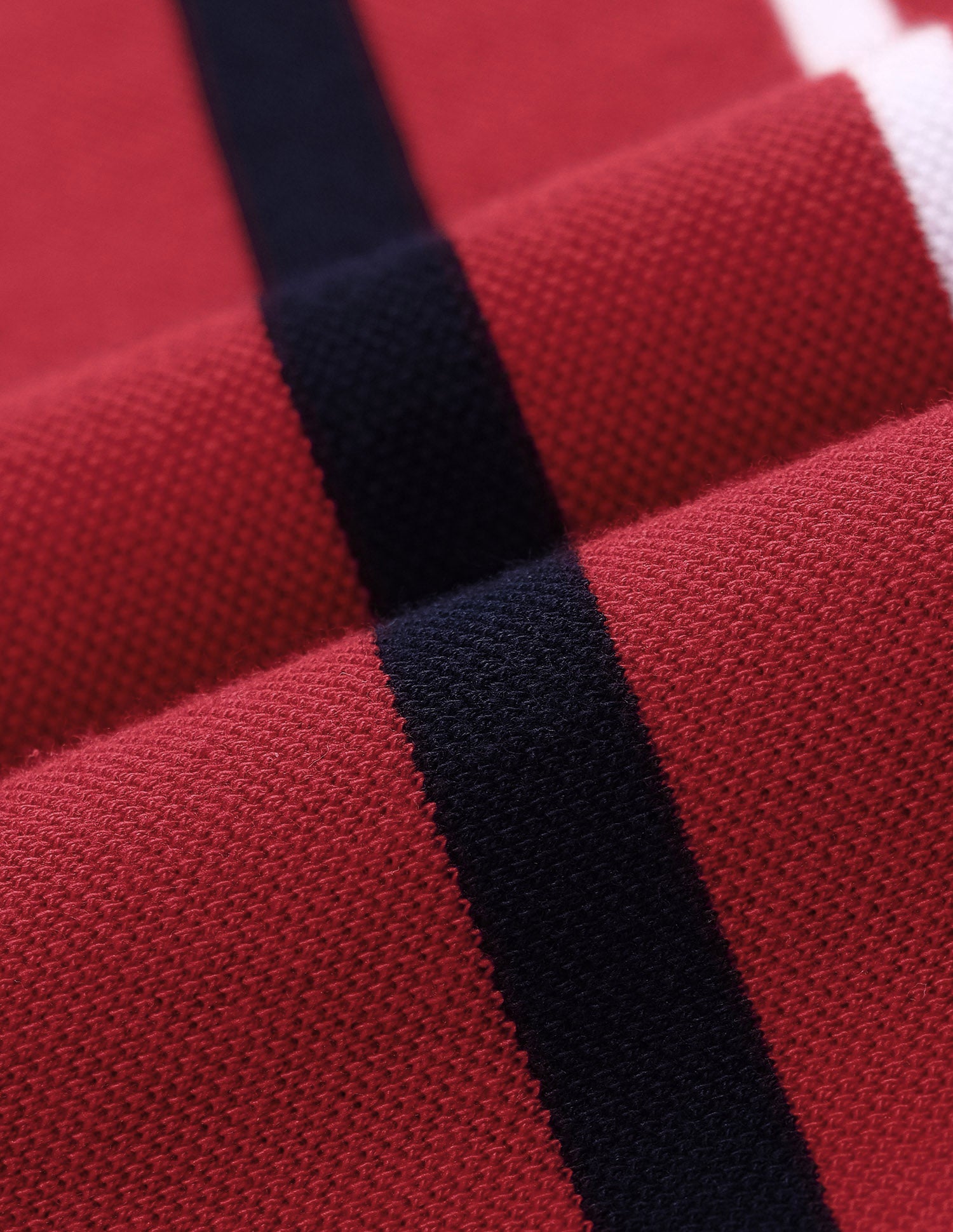 Vertical Striped Slim Fit Polo Shirt Red - U.S. Polo Assn. India | Large