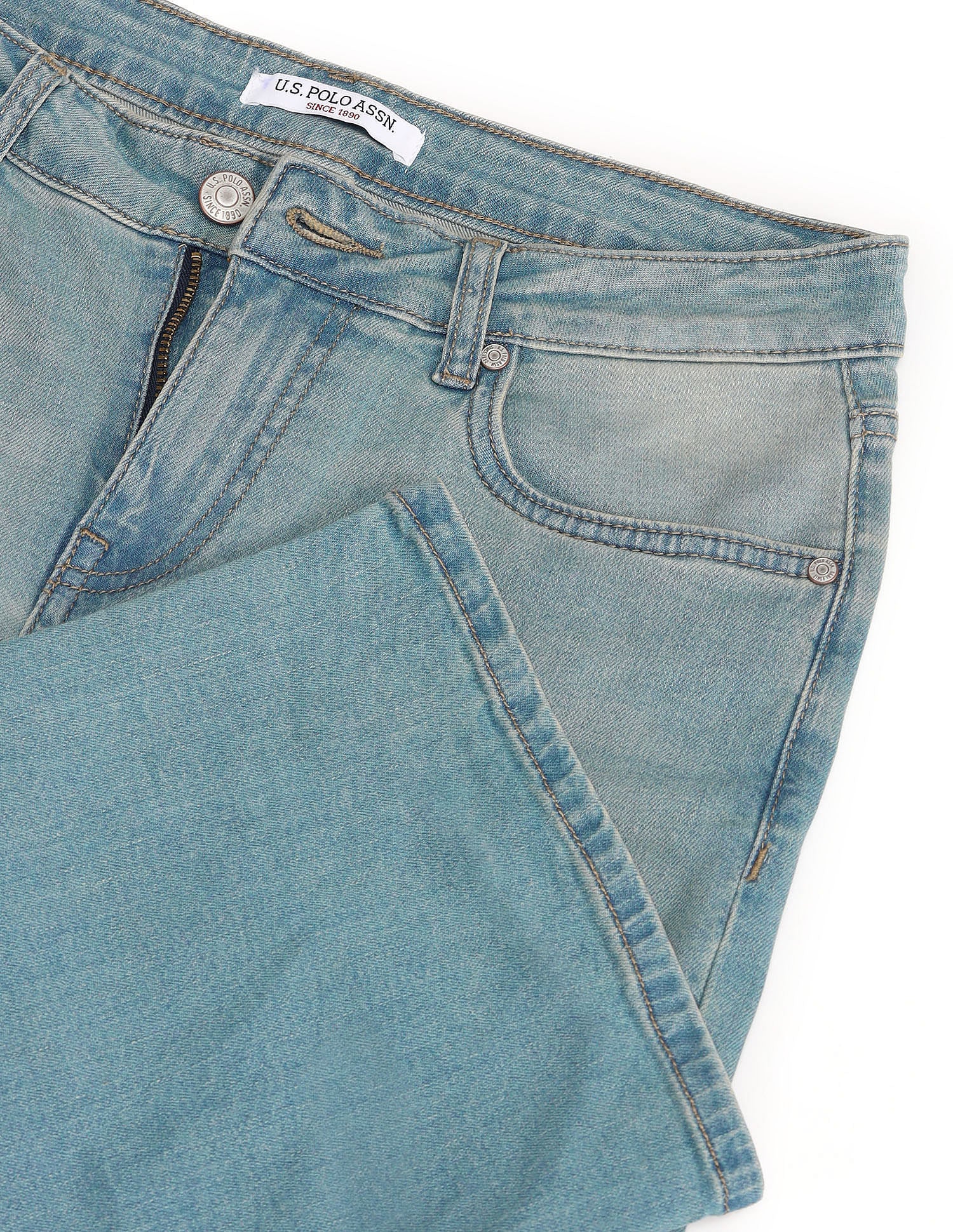 Mid Rise Bootcut Jeans Blue - U.S. Polo Assn. India | Large