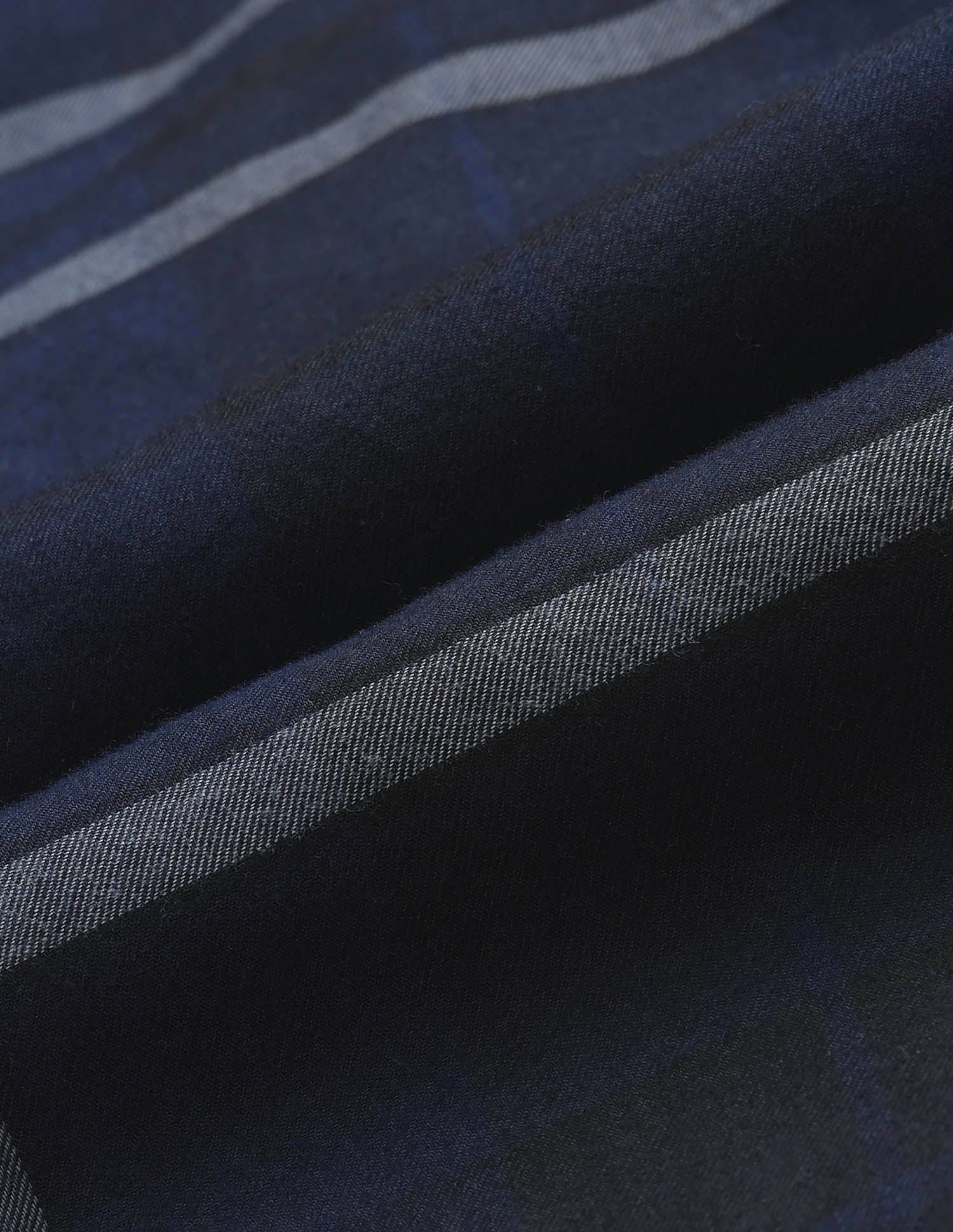 Plaid Checked Tailored Fit Shirt Navy - U.S. Polo Assn. India | Large