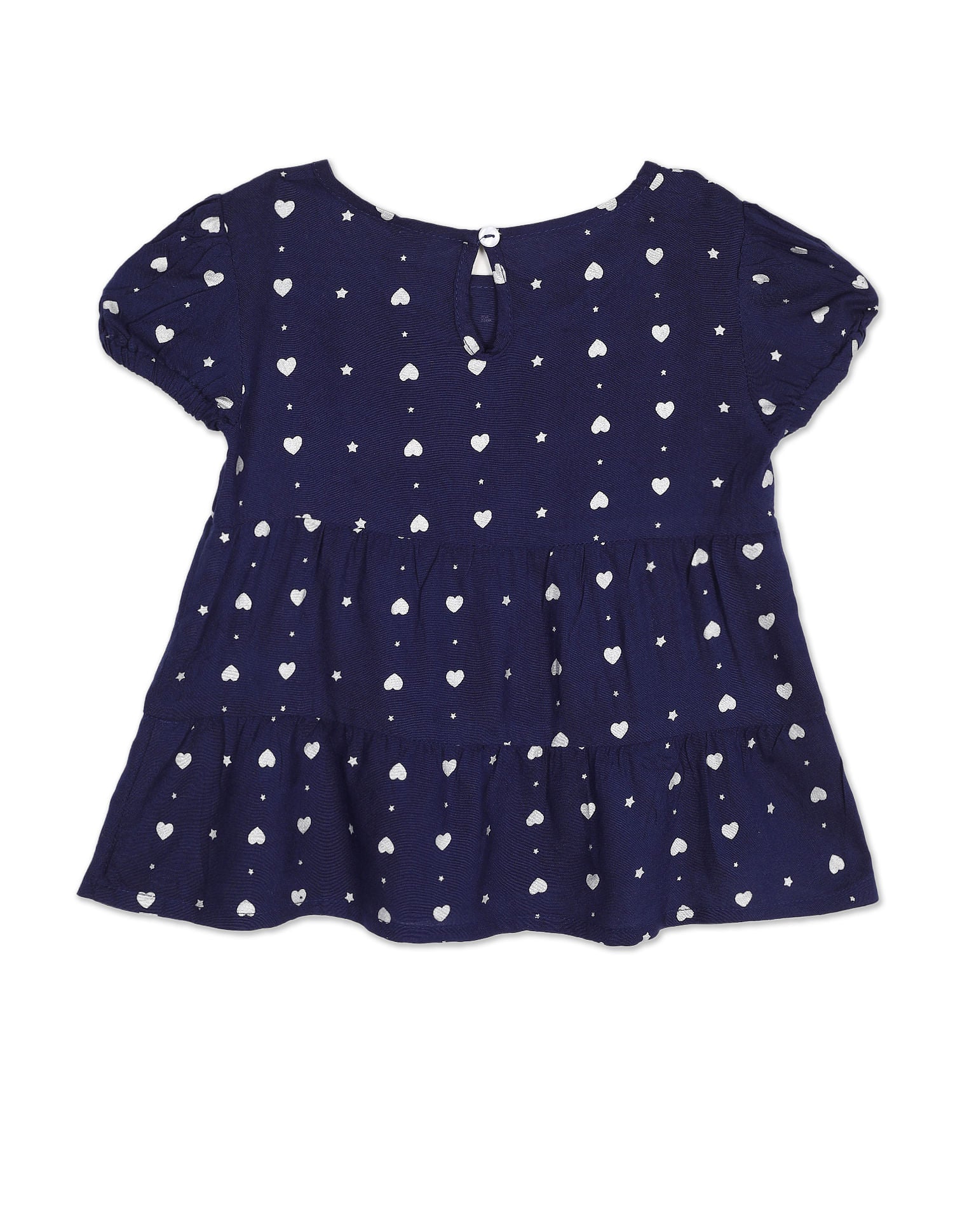 Round Neck Printed Top Blue - U.S. Polo Assn. India | Large