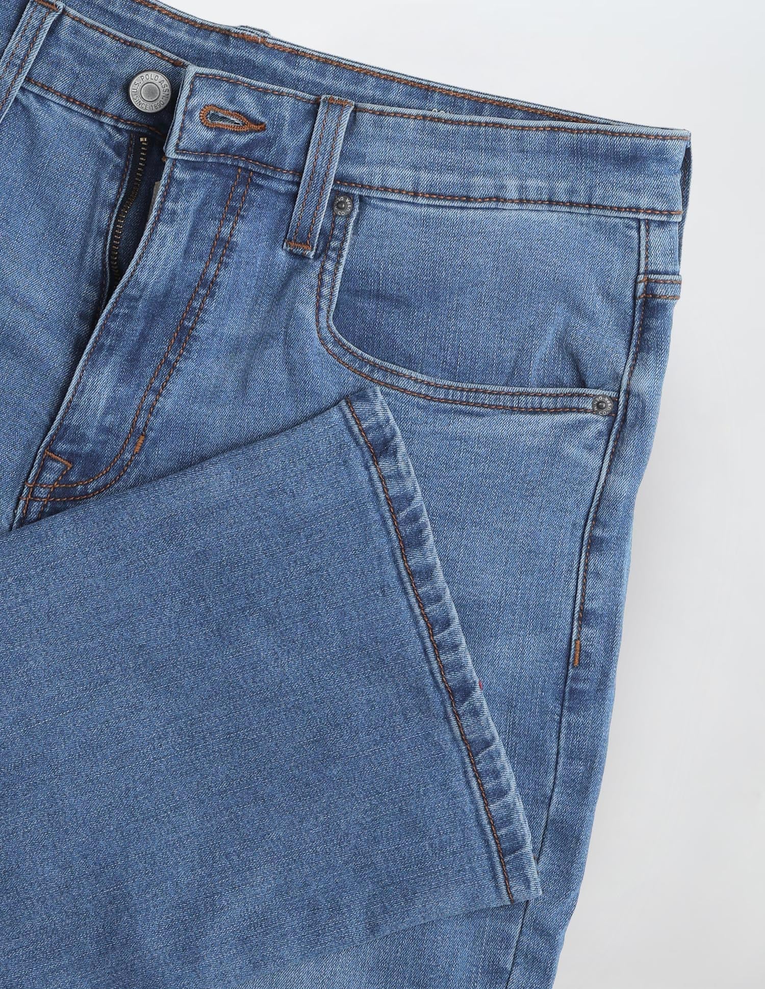 Connor Bootcut Fit Blue Jeans Dark Indigo - U.S. Polo Assn. India | Large