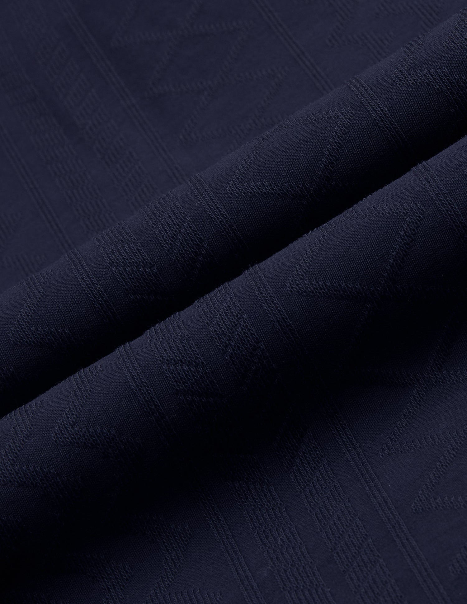 Self Design Geometric Regular Fit Polo Shirt Navy - U.S. Polo Assn. India | Large