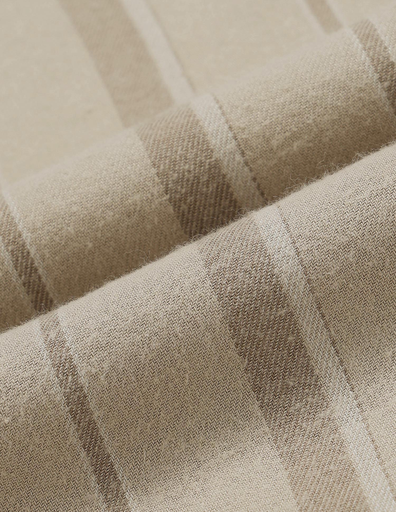 Vertical Striped Regular Fit Shirt Khaki - U.S. POLO ASSN. | Large