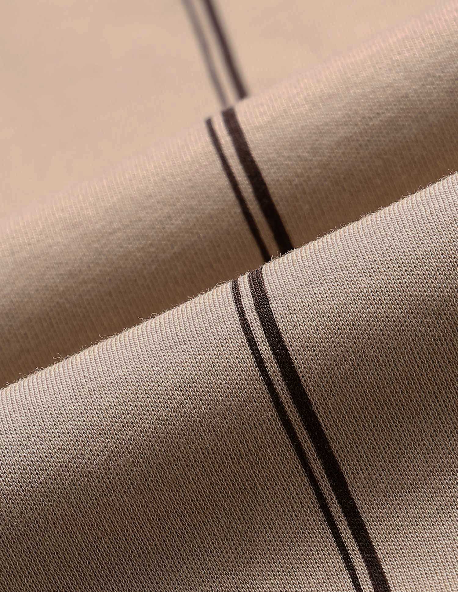 Vertical Striped Slim Fit Polo Shirt Beige - U.S. POLO ASSN. | Large