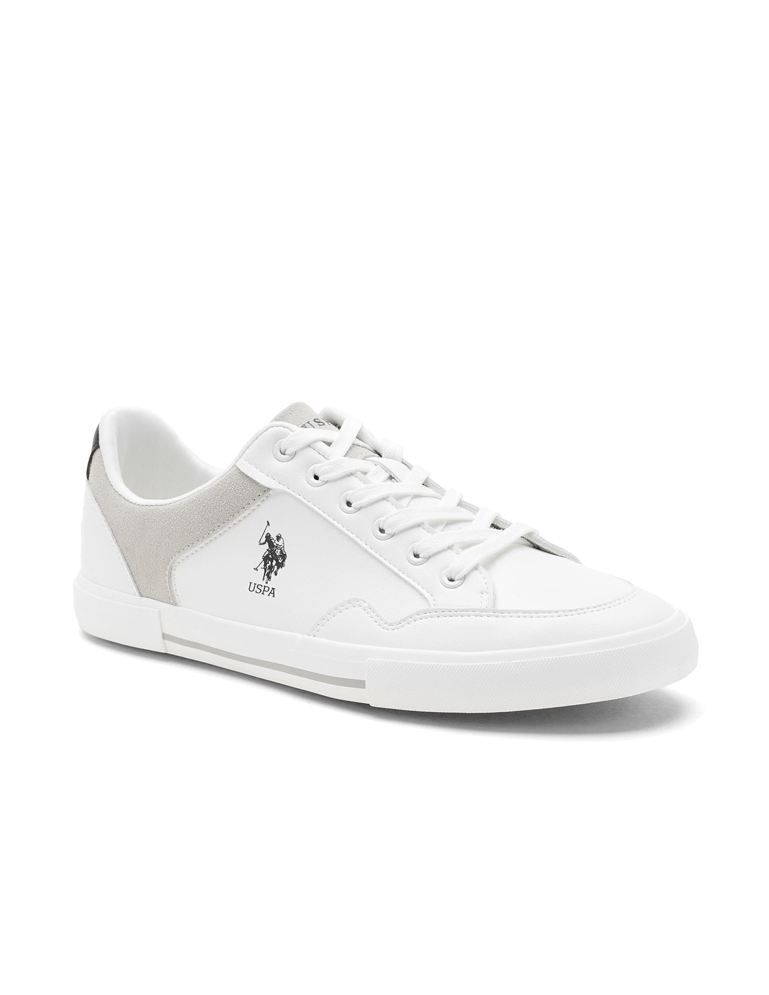 Men Hampton 4.0 Colourblocked Sneakers White - U.S. Polo Assn. India | Large