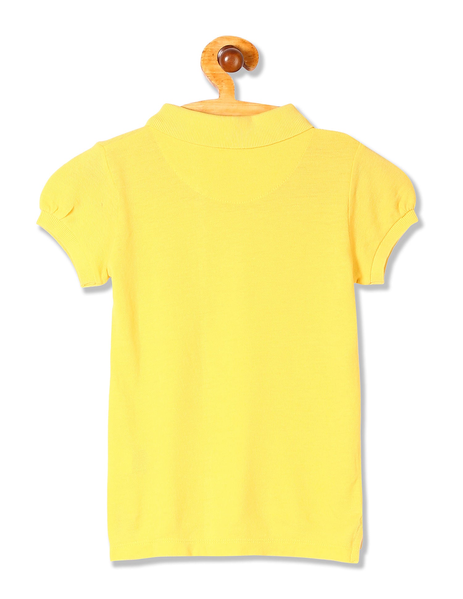 Girls Solid Pique Polo Shirt Medium Yellow - U.S. POLO ASSN. | Large