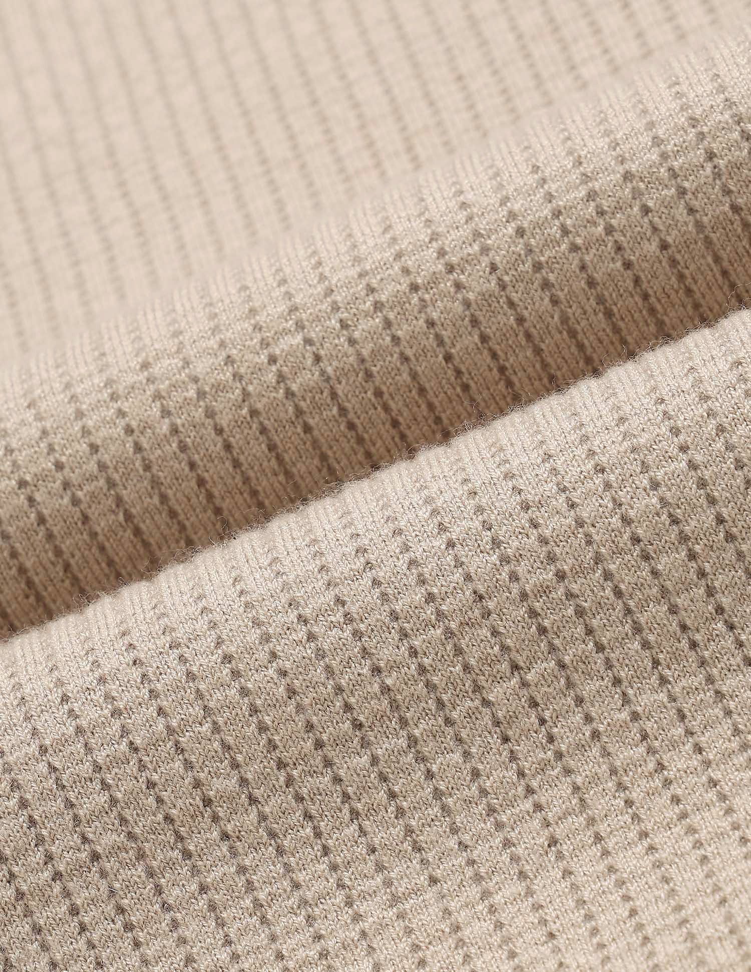 Patterned Knit Regular Fit Sweater Beige - U.S. POLO ASSN. | Large