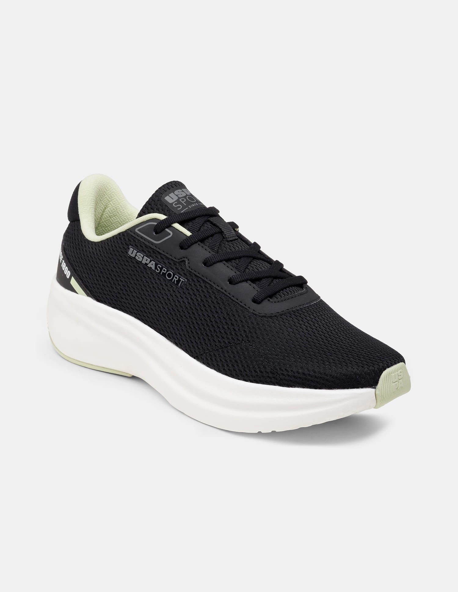 Men Black Ryder Uspa Sport Sneakers Black - U.S. Polo Assn. India | Large