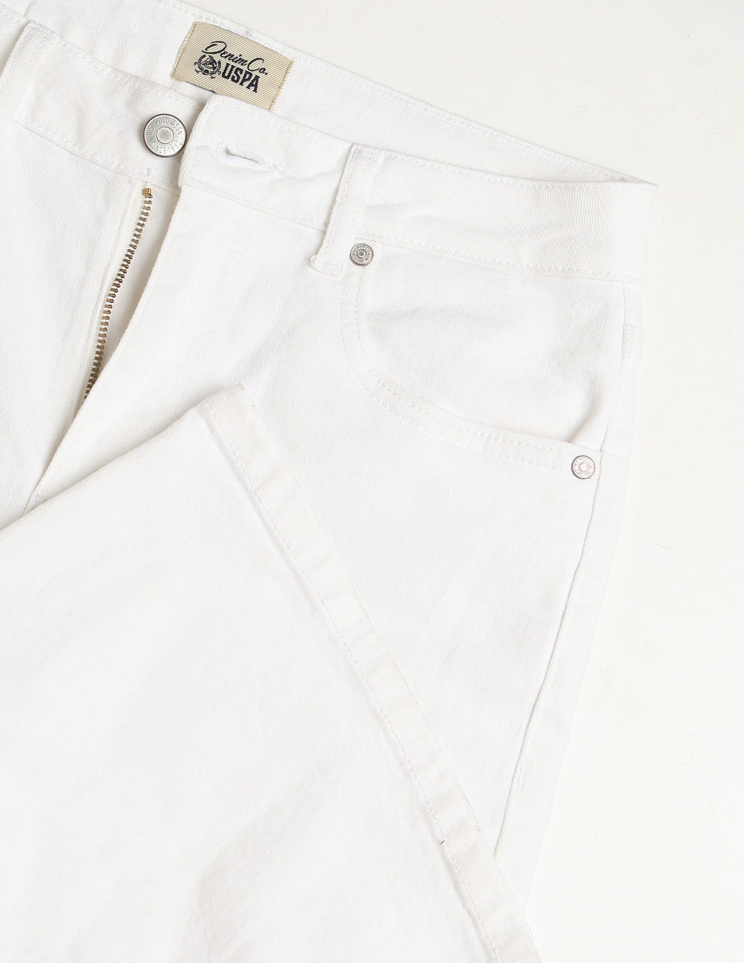 High Rise Flared Fit Jeans White - U.S. Polo Assn. India | Large