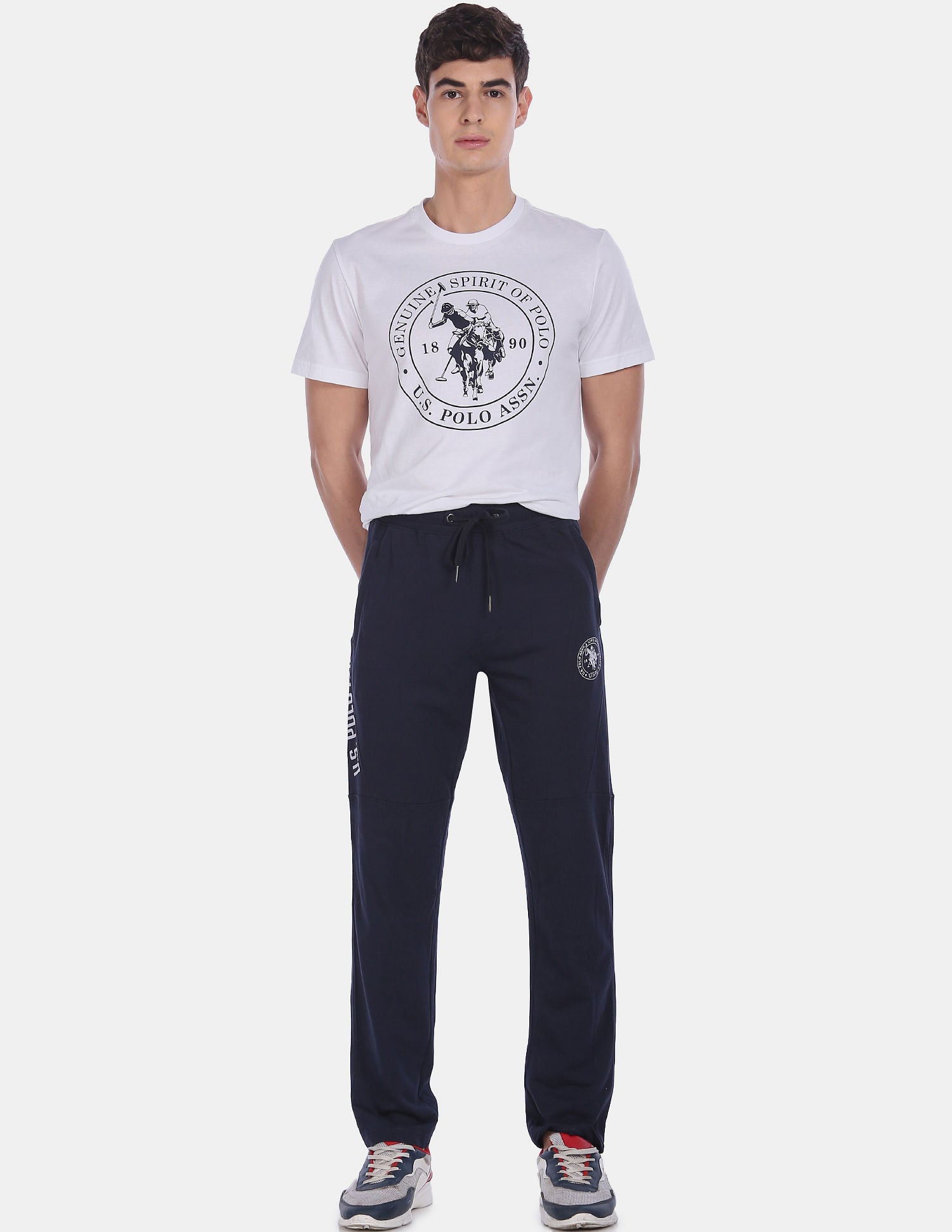 Solid Tri Blend I684 Lounge Track Pants - Pack Of 1 Navy - U.S. POLO ASSN. | Large