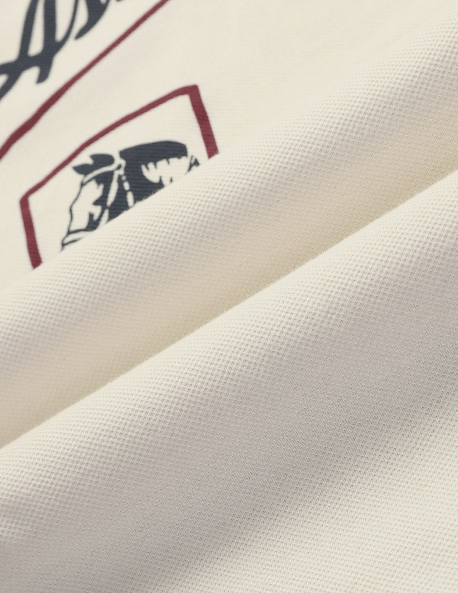 Brand Print Pique Polo Shirt Off White - U.S. POLO ASSN. | Large