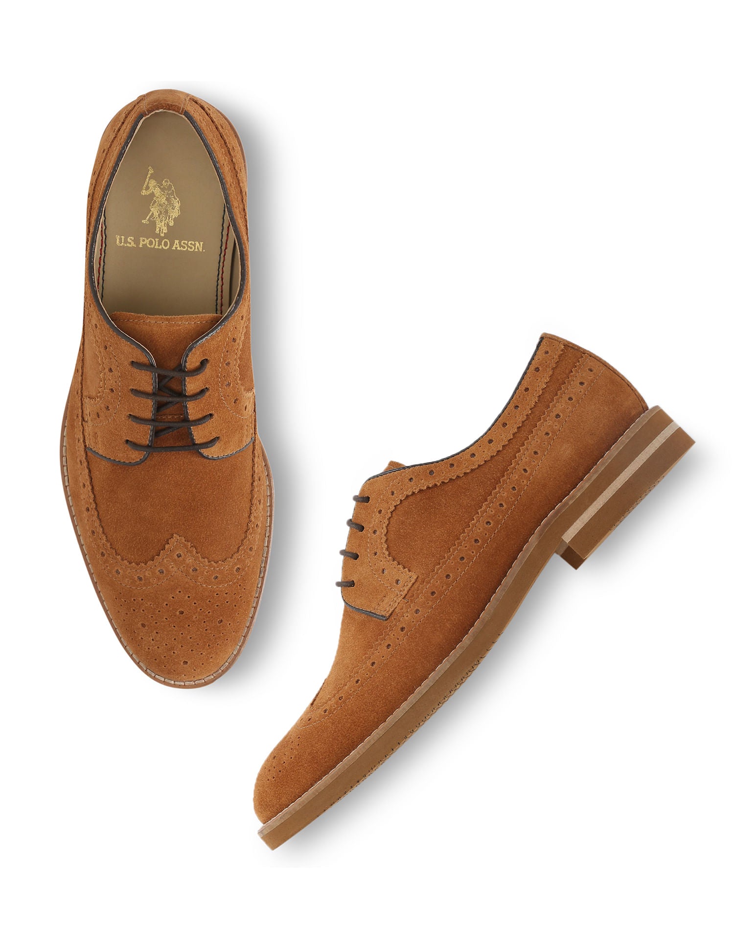 Men Lumer Lace-Ups Casual Shoes Tan - U.S. POLO ASSN. | Large