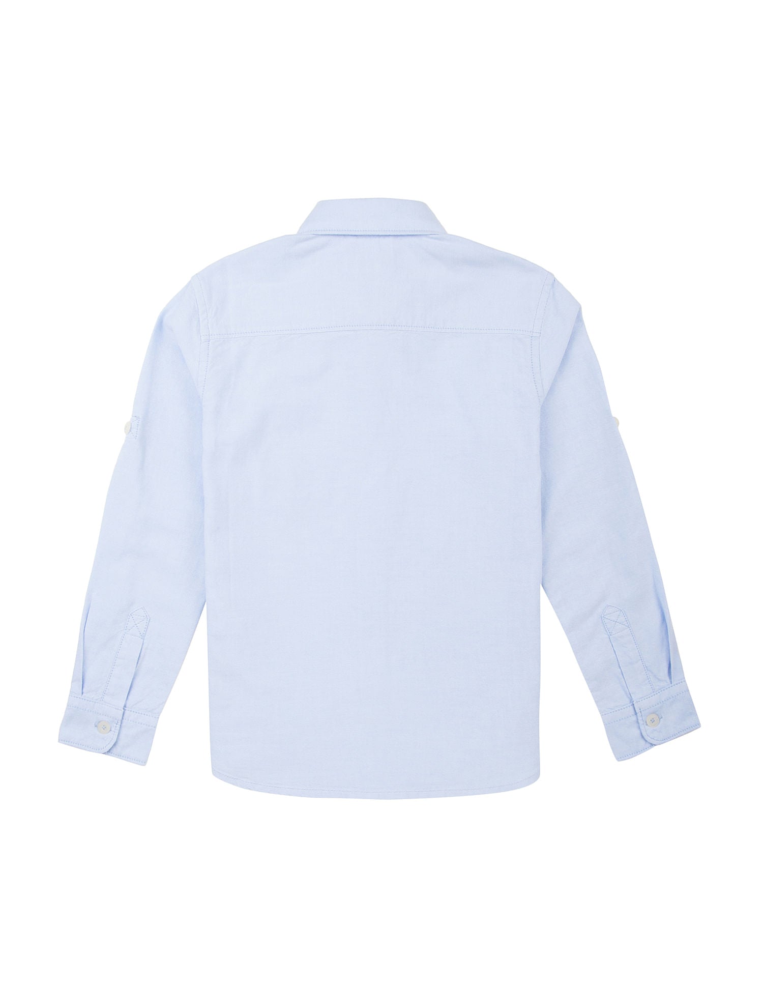 Boys Regular Fit Oxford Shirt Light Blue - U.S. Polo Assn. India | Large