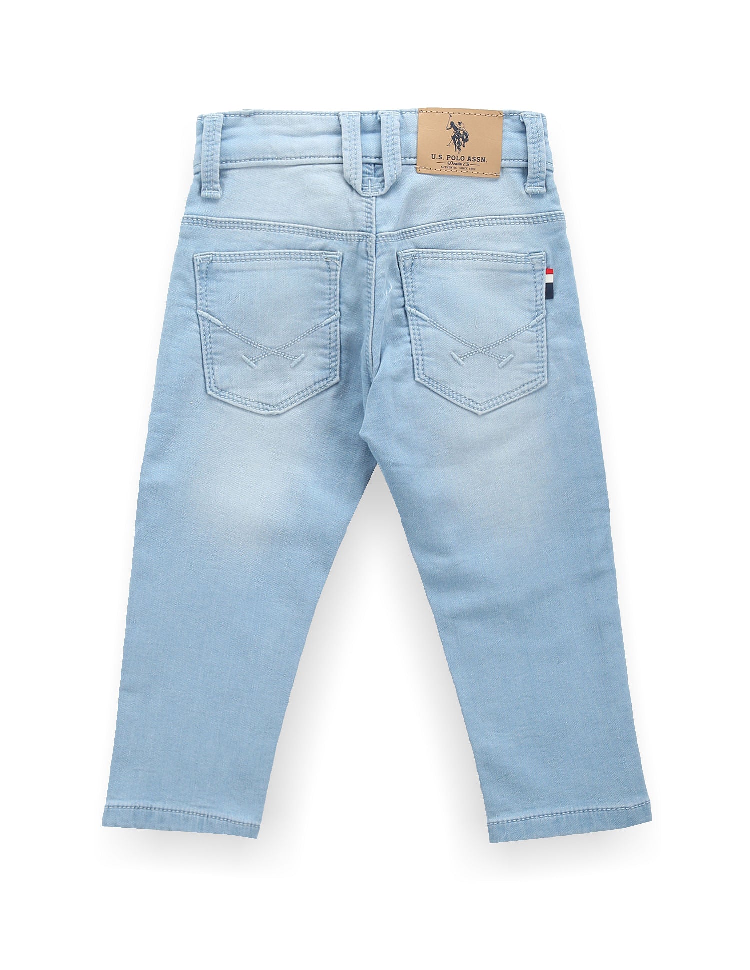 Boys Slim Fit Blue Jeans Blue - U.S. Polo Assn. India | Large