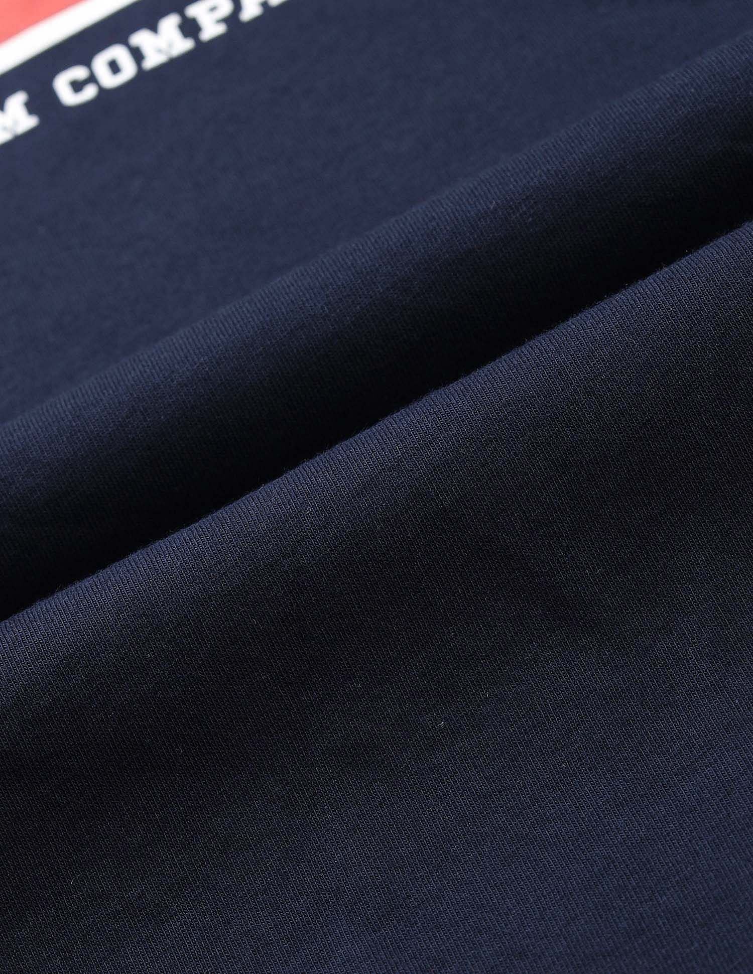 Muscle Fit Brand Printed T-Shirt Navy - U.S. Polo Assn. India | Large