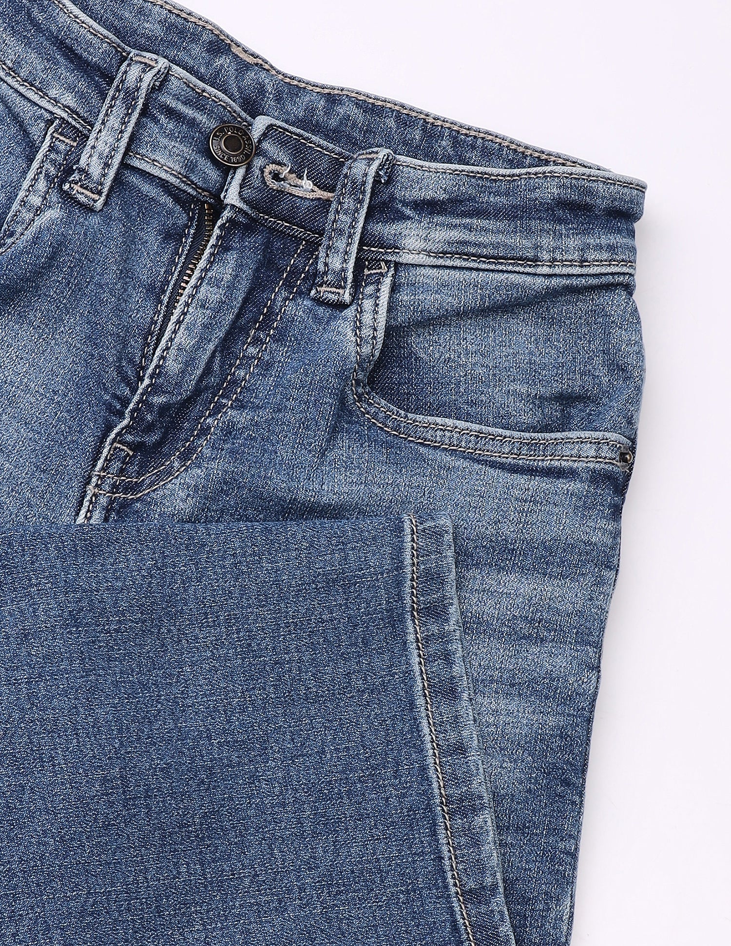 Shawn Baggy Fit Blue Jeans Blue - U.S. Polo Assn. India | Large