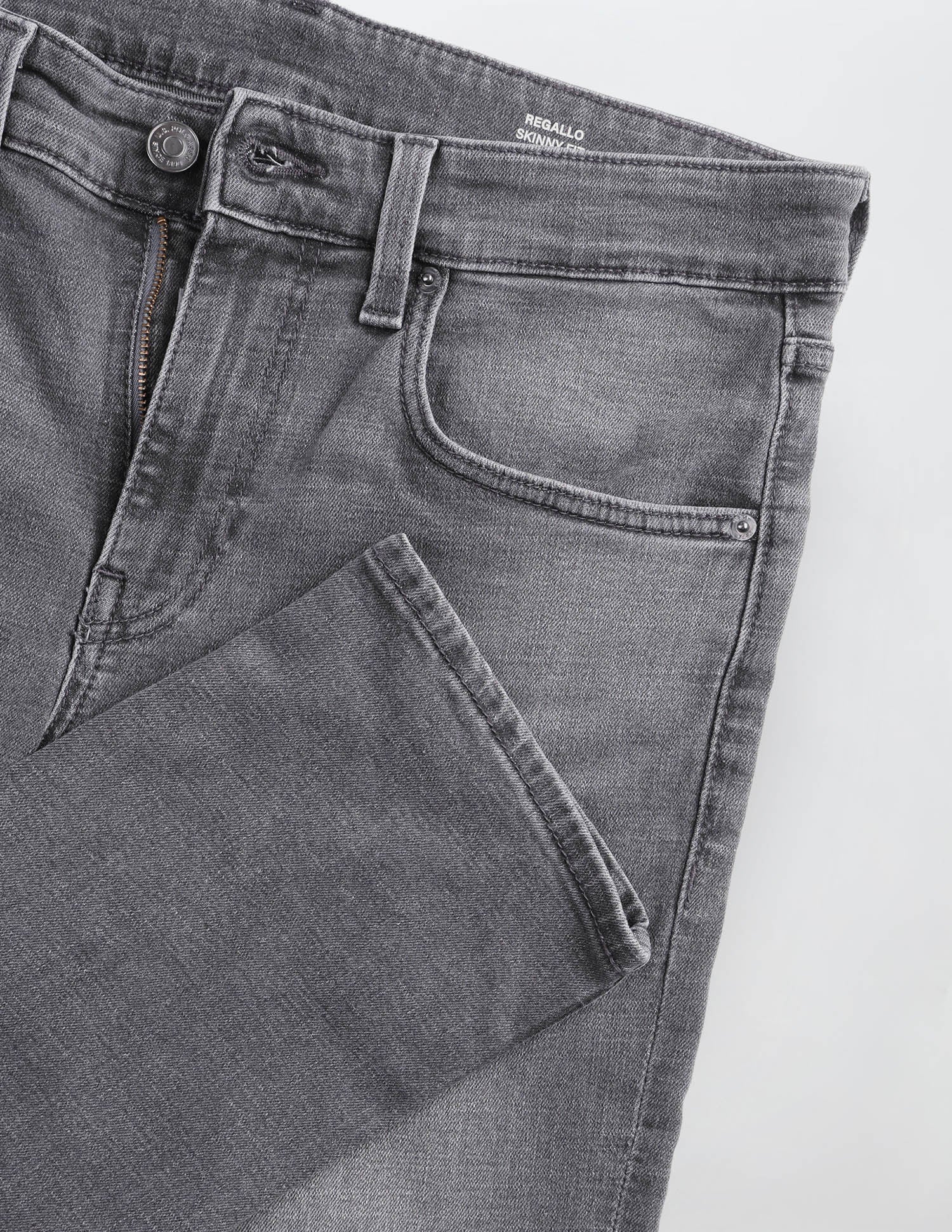 Regallo Skinny Fit Grey Jeans Grey - U.S. Polo Assn. India | Large