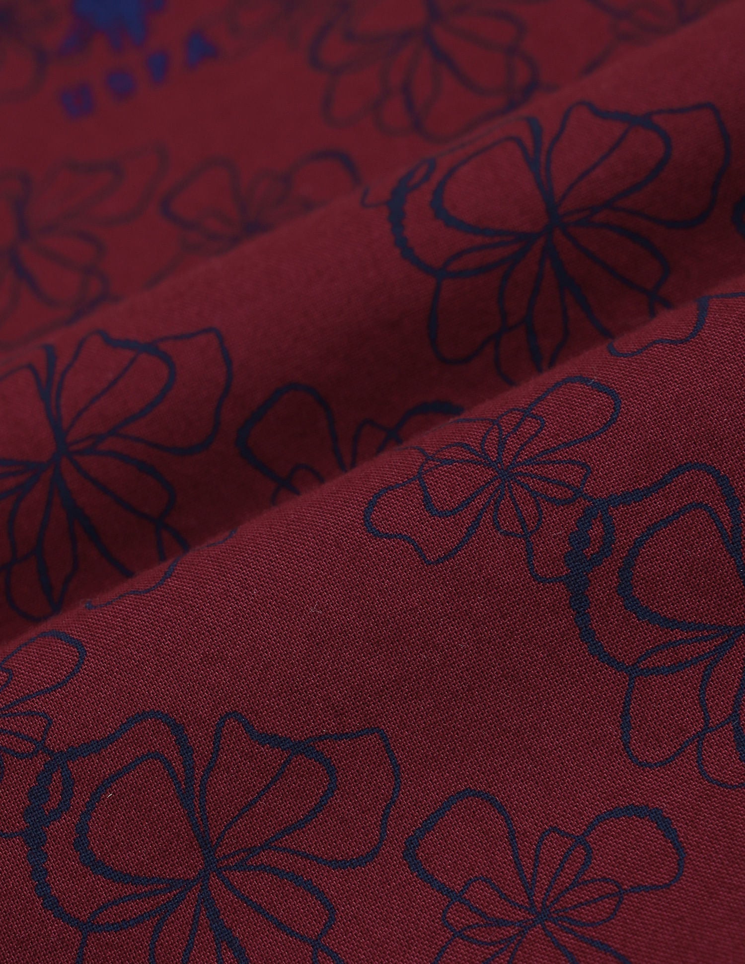 Boys Floral Print Cotton Shirt Maroon - U.S. POLO ASSN. | Large