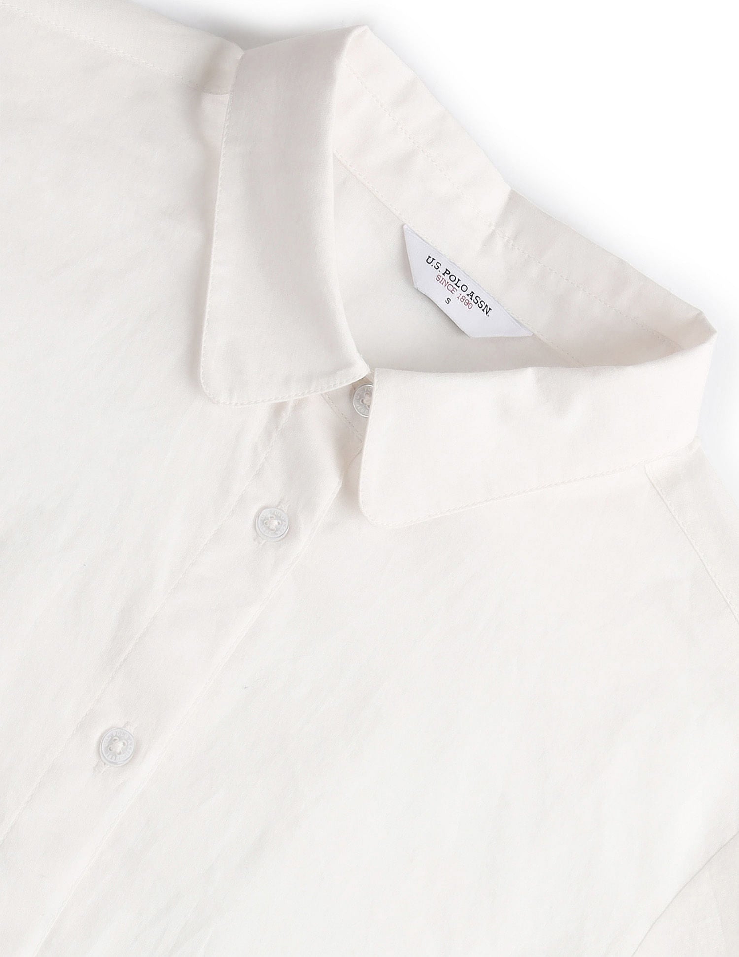 Pure Cotton Cutwork Embroidery Top White - U.S. Polo Assn. India | Large