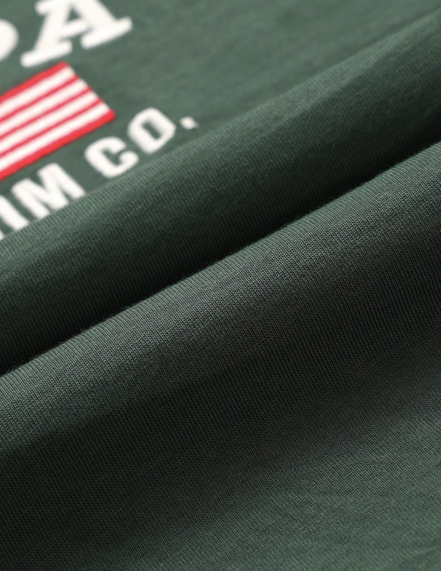 Muscle Fit Brand Embroidered T-Shirt Olive - U.S. Polo Assn. India | Large