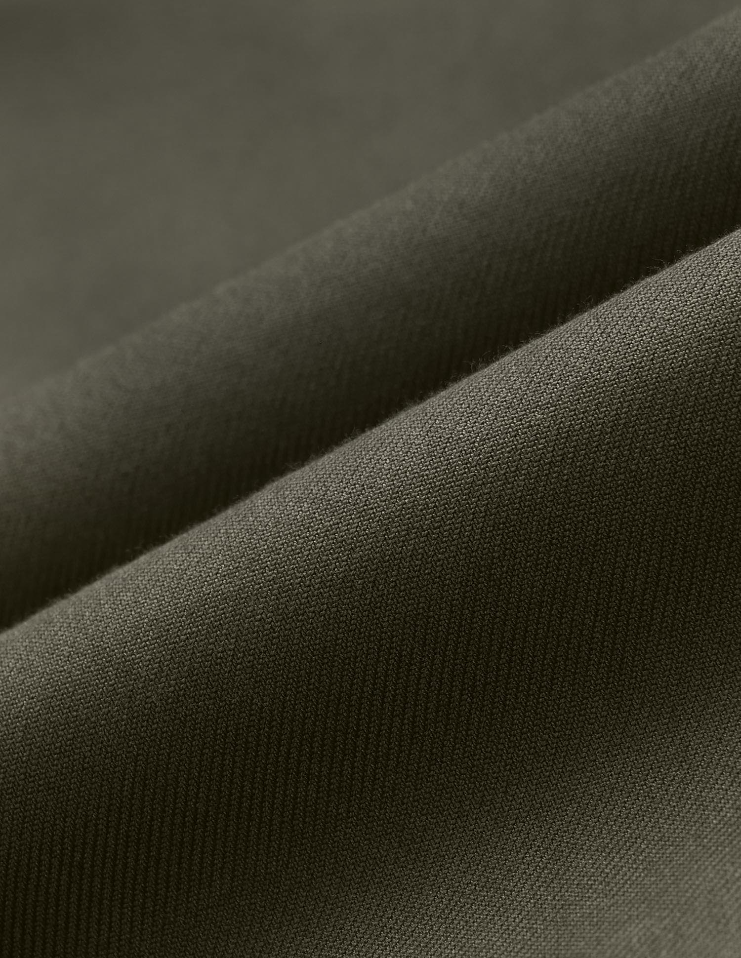 Twill Pure Cotton Mandarin Shirt Dark Olive - U.S. POLO ASSN. | Large