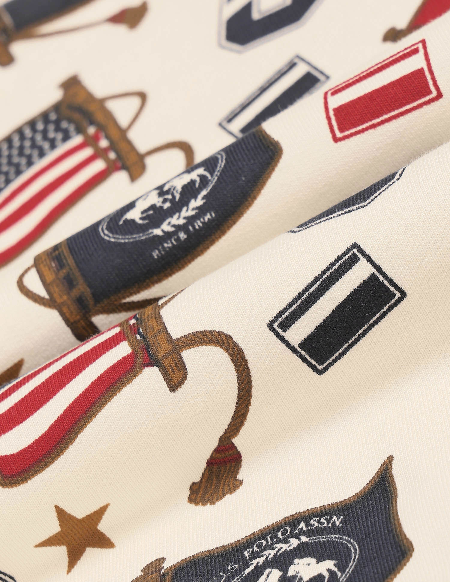 Boys Brand Printed Regular Fit Sweatshirt White - U.S. POLO ASSN. | Large