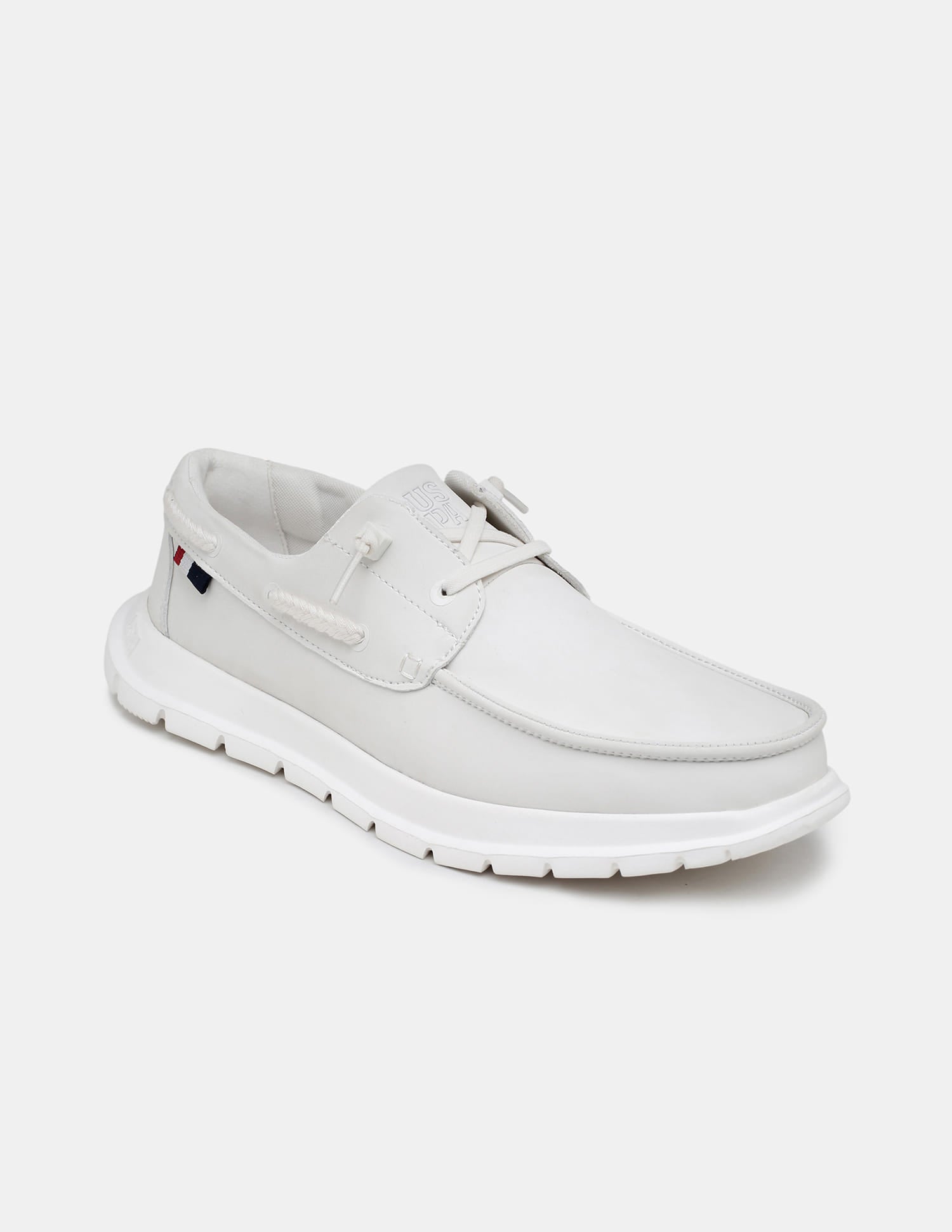Round Toe Slip Ons Auston Sneakers White - U.S. Polo Assn. India | Large