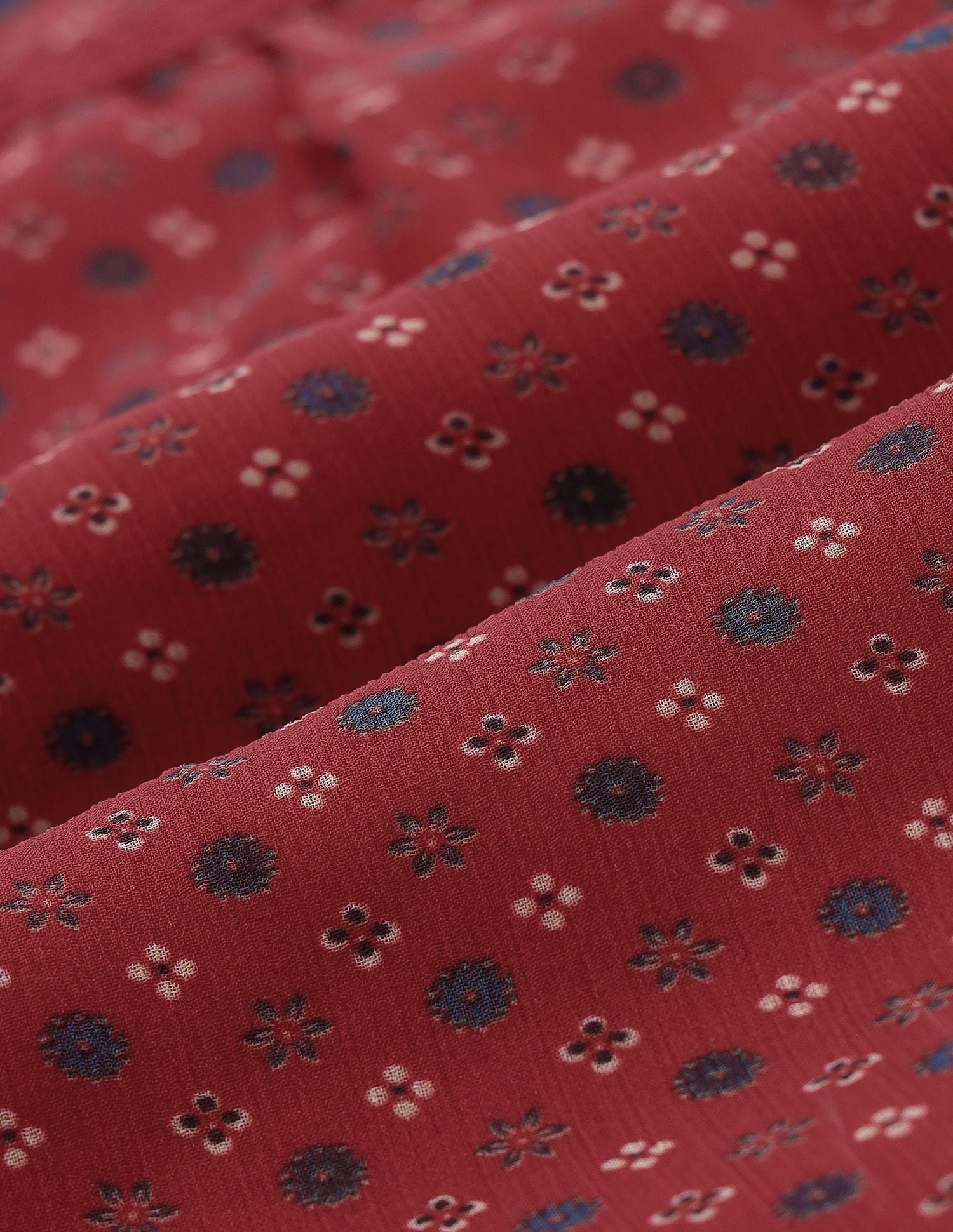 Boho Printed Crinkled Chiffon Top Multicolor - U.S. POLO ASSN. | Large