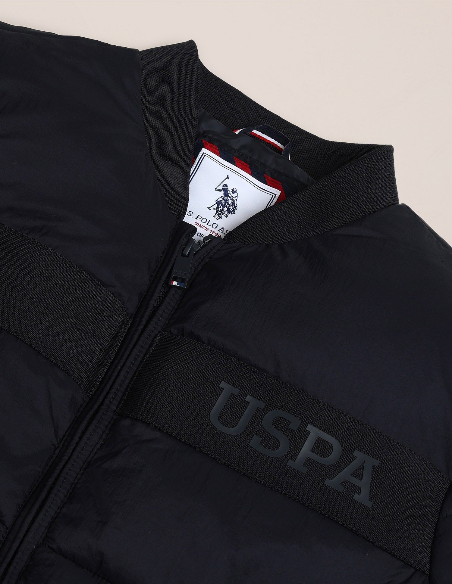 Solid Puffer Jacket Navy - U.S. Polo Assn. India | Large