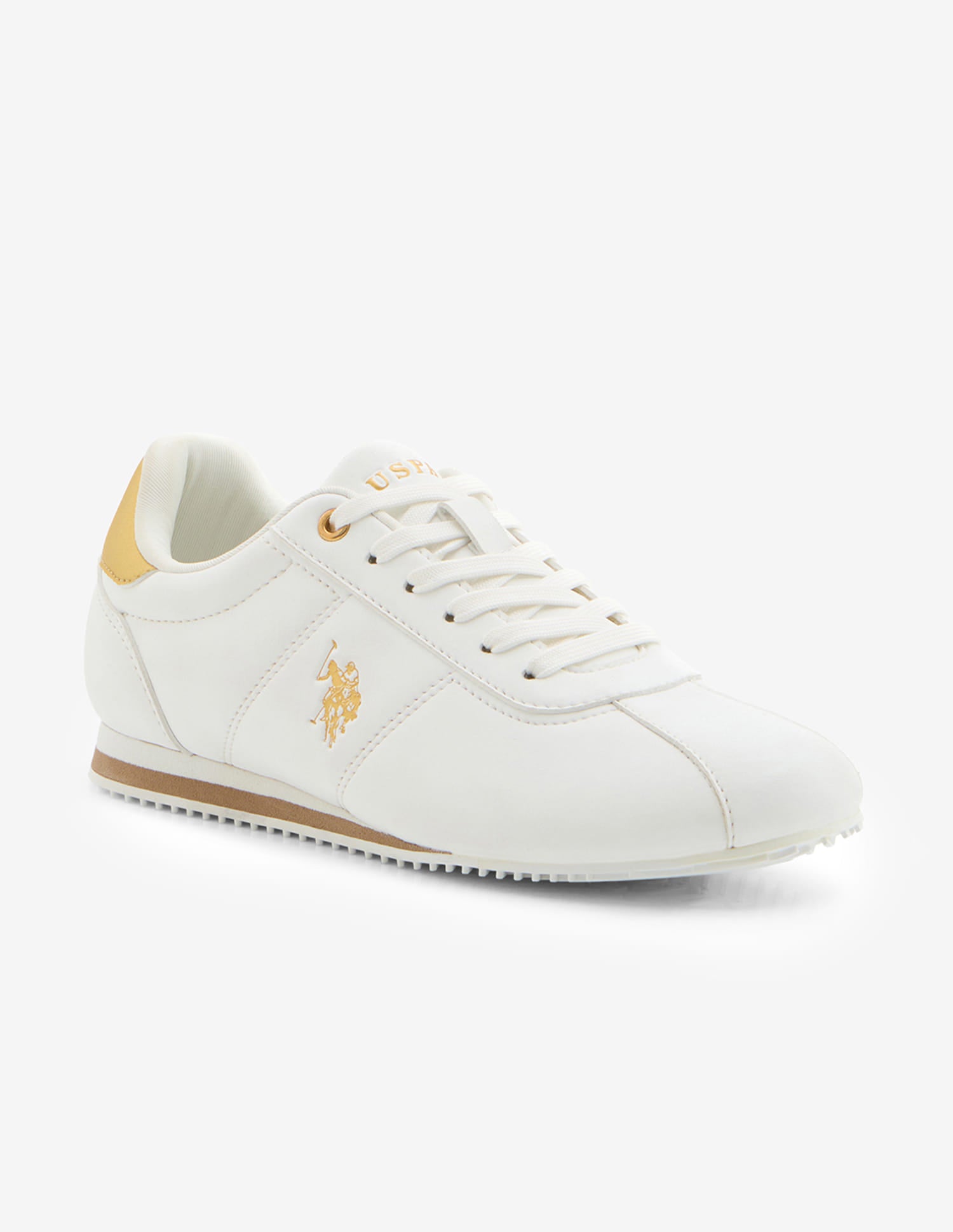 Aina Lace-Ups Light Weight Sneakers White - U.S. Polo Assn. India | Large