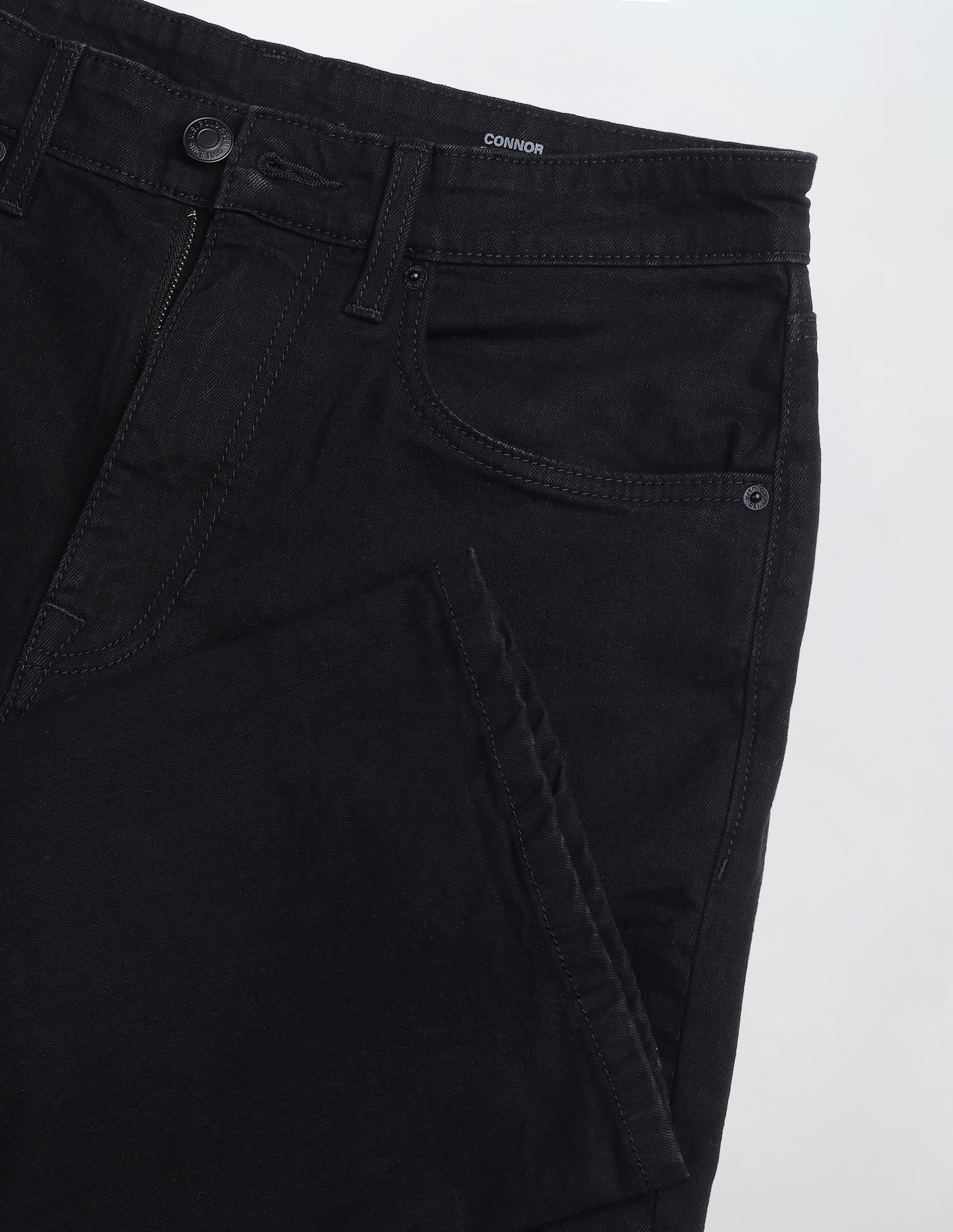 Solid Bootcut Fit Jeans Black - U.S. Polo Assn. India | Large