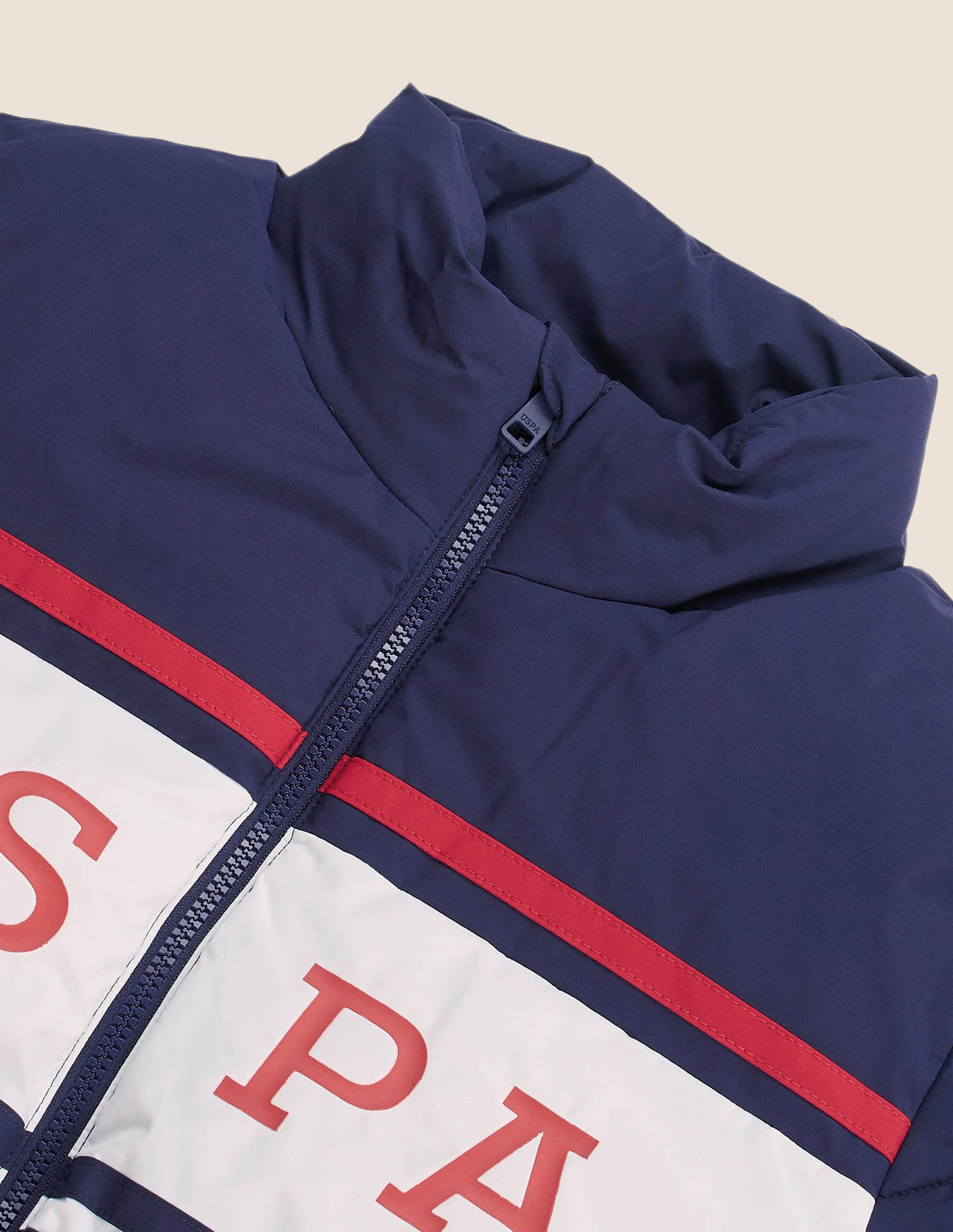 Colourblocked Puffer Jacket Navy - U.S. Polo Assn. India | Large