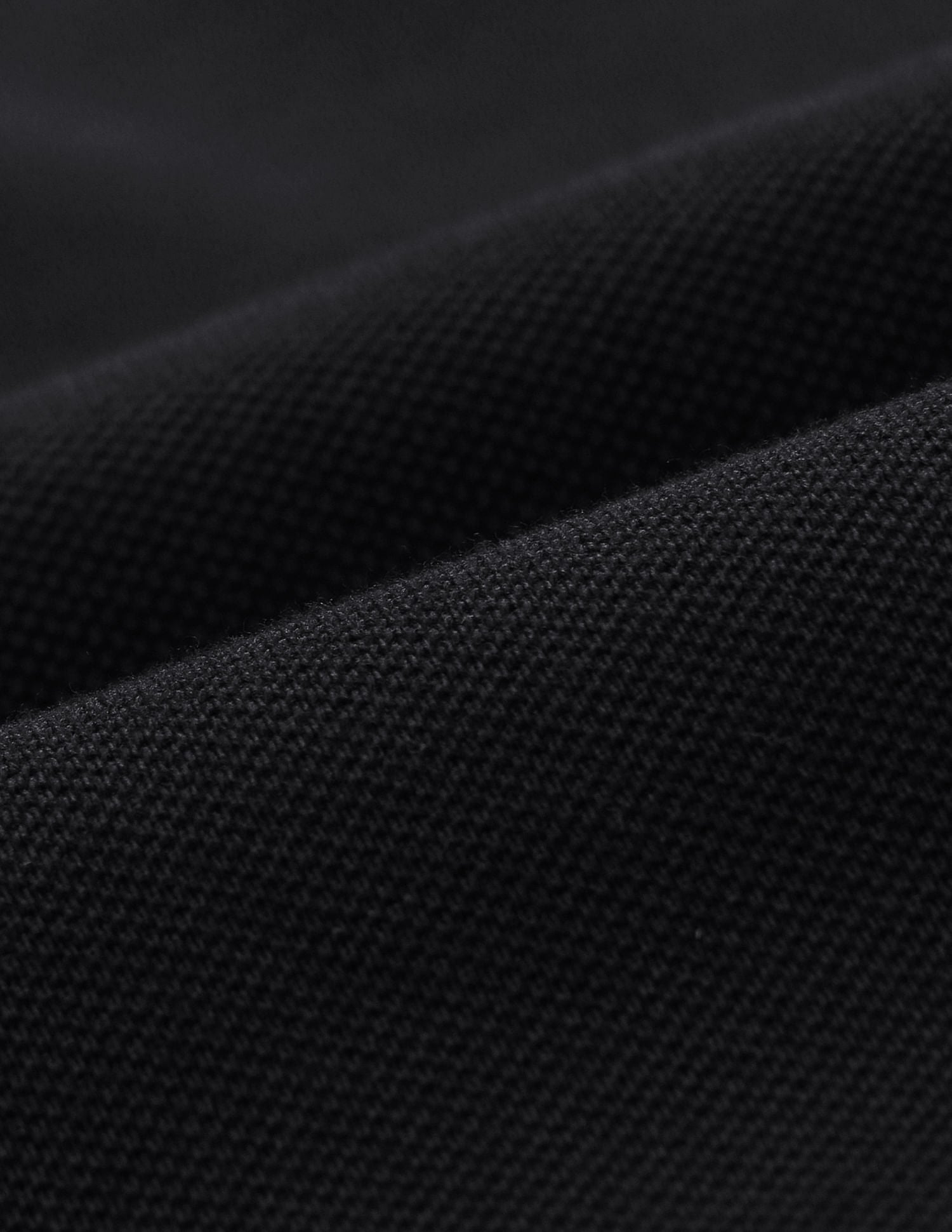 Pure Cotton Solid Slim Fit Polo Shirt Black - U.S. POLO ASSN. | Large