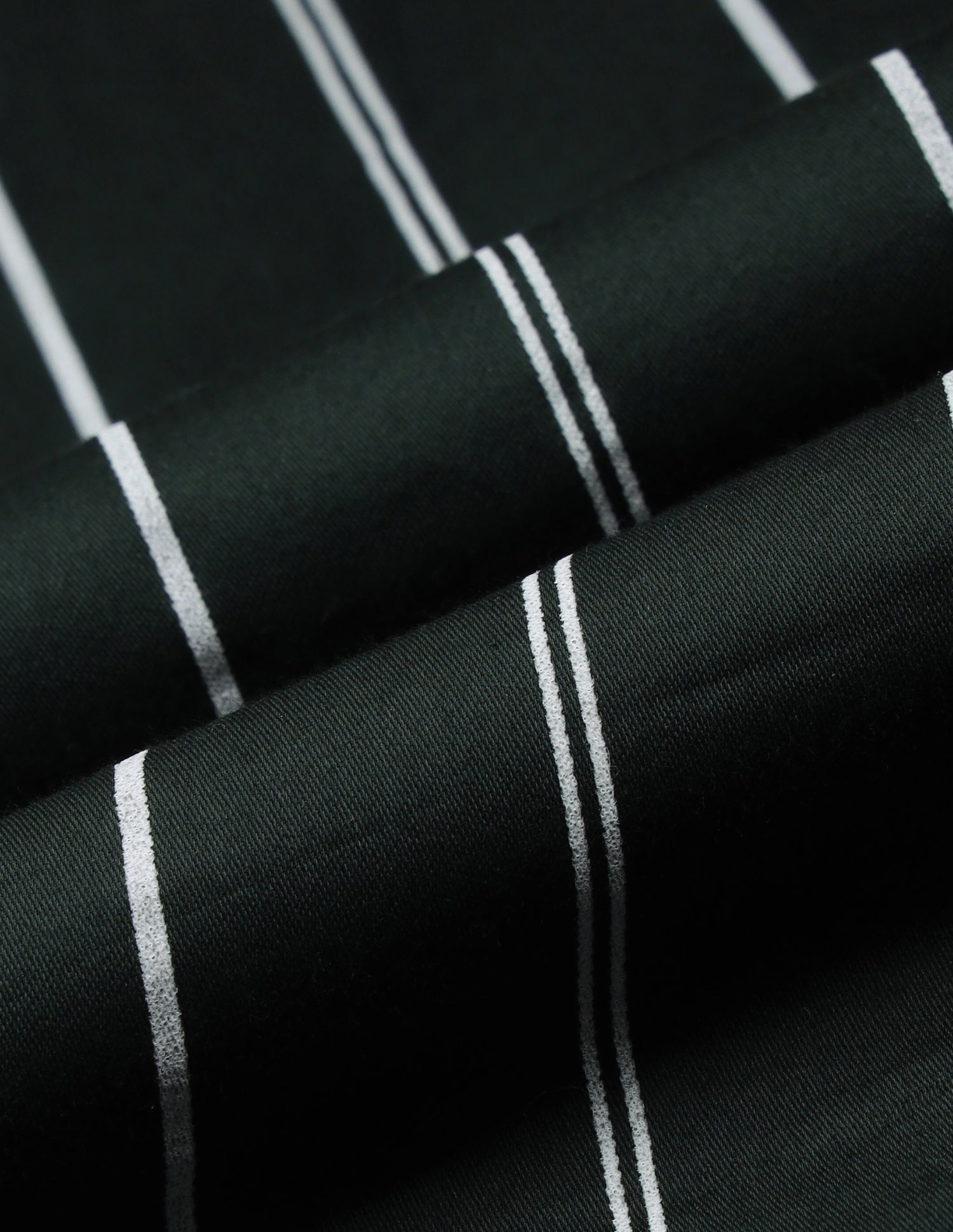 Satin Vertical Striped Shirt Dark Green - U.S. Polo Assn. India | Large