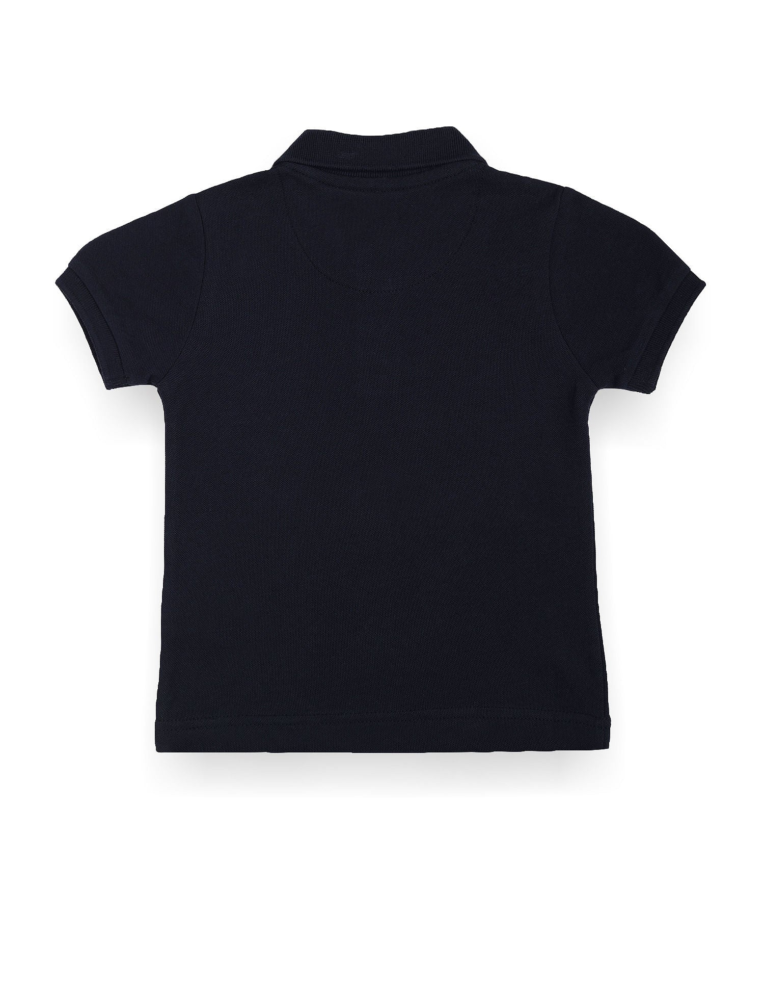 Pure Cotton Solid Polo Shirt Navy - U.S. POLO ASSN. | Large