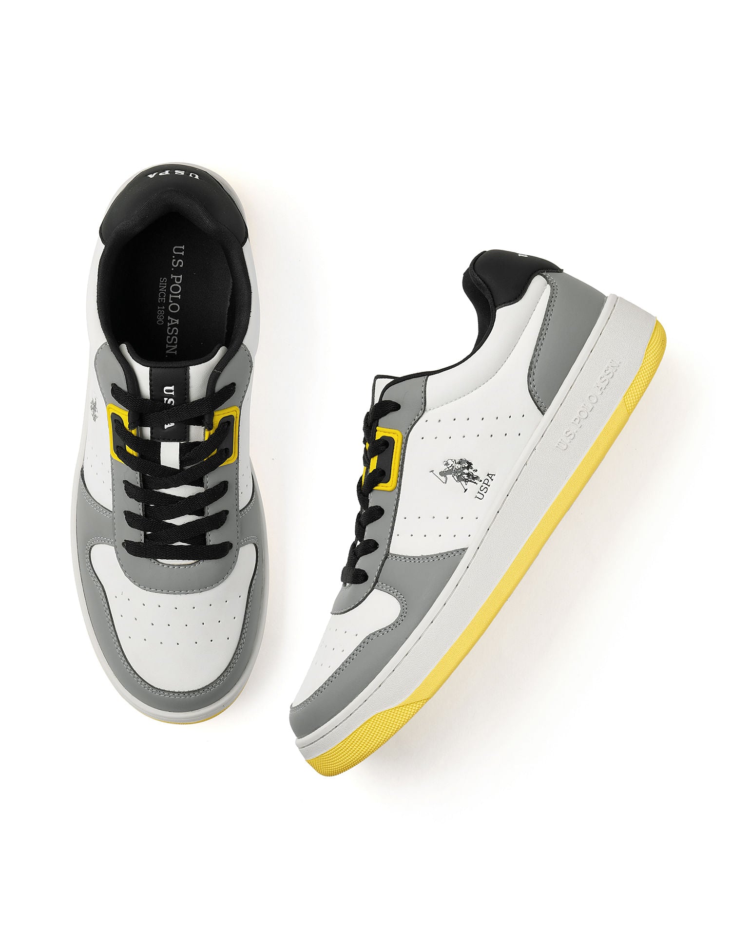 Men Oakley 2.0 Colourblocked Sneakers Grey - U.S. Polo Assn. India | Large