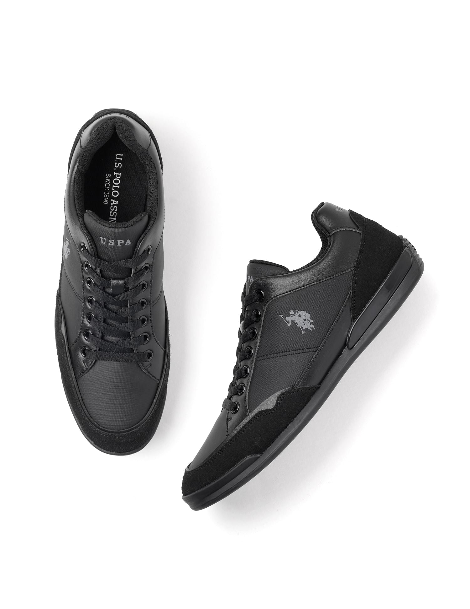 Nadel Suede Casual Shoes Black - U.S. POLO ASSN. | Large