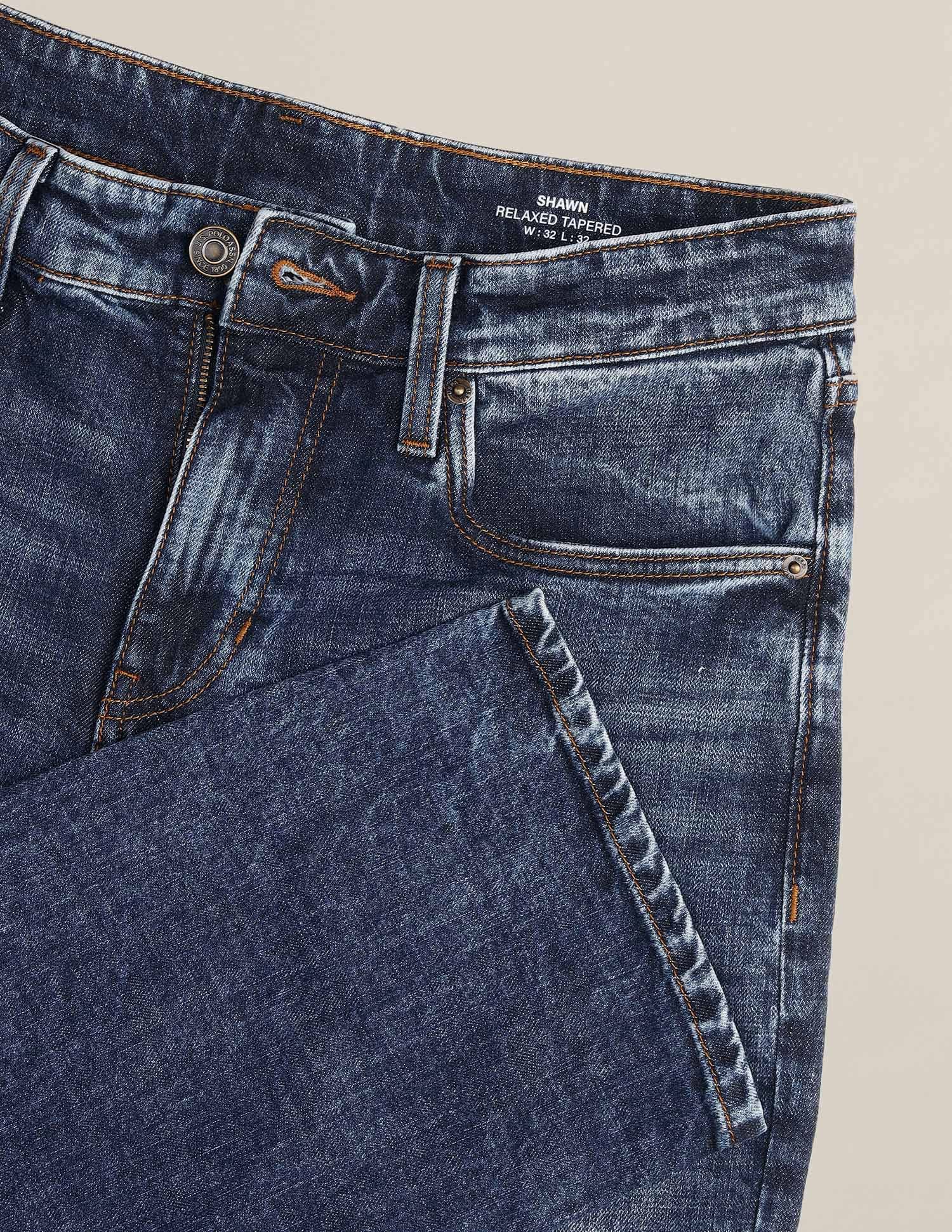 Shawn Relaxed Fit Jeans Dark Blue - U.S. Polo Assn. India | Large